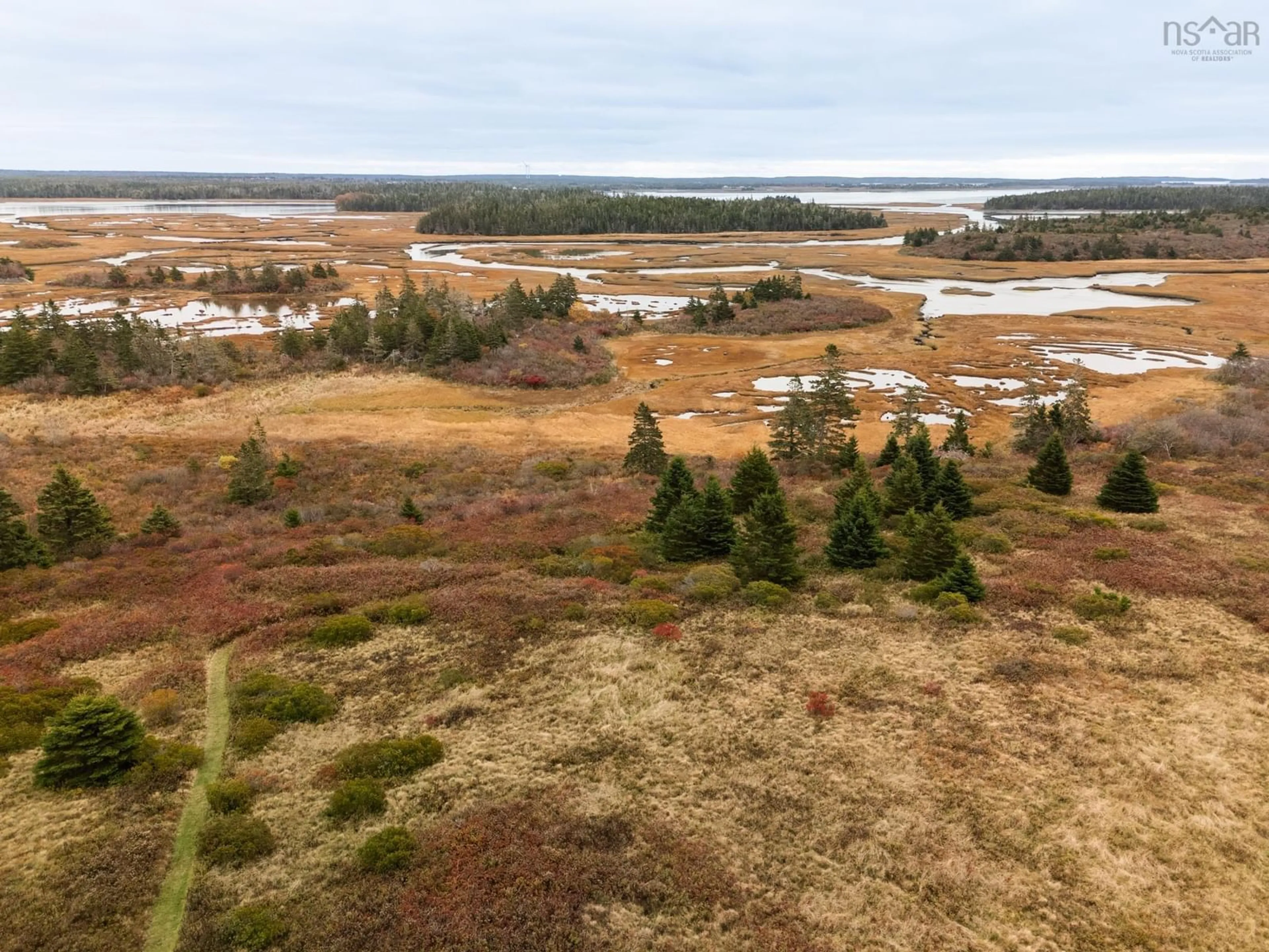 A pic from outside/outdoor area/front of a property/back of a property/a pic from drone, forest/trees view for 129 Chebogue Point Rd, Rockville Nova Scotia B5A 5E8
