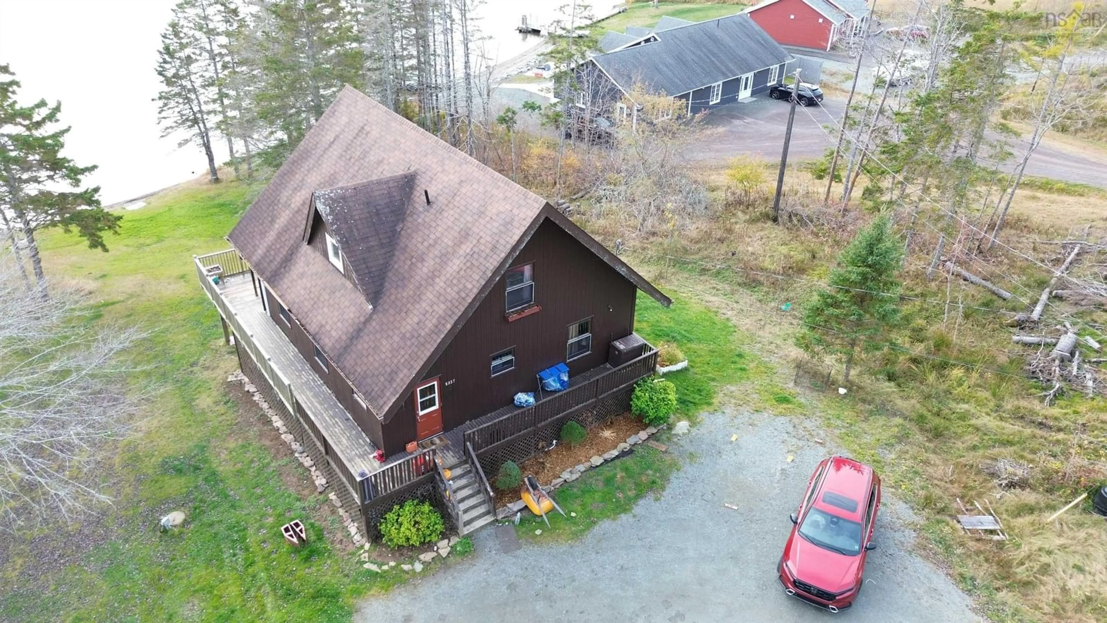 A pic from outside/outdoor area/front of a property/back of a property/a pic from drone, building for 8937 Pepperell St, St. Peter's Nova Scotia B0E 3B0