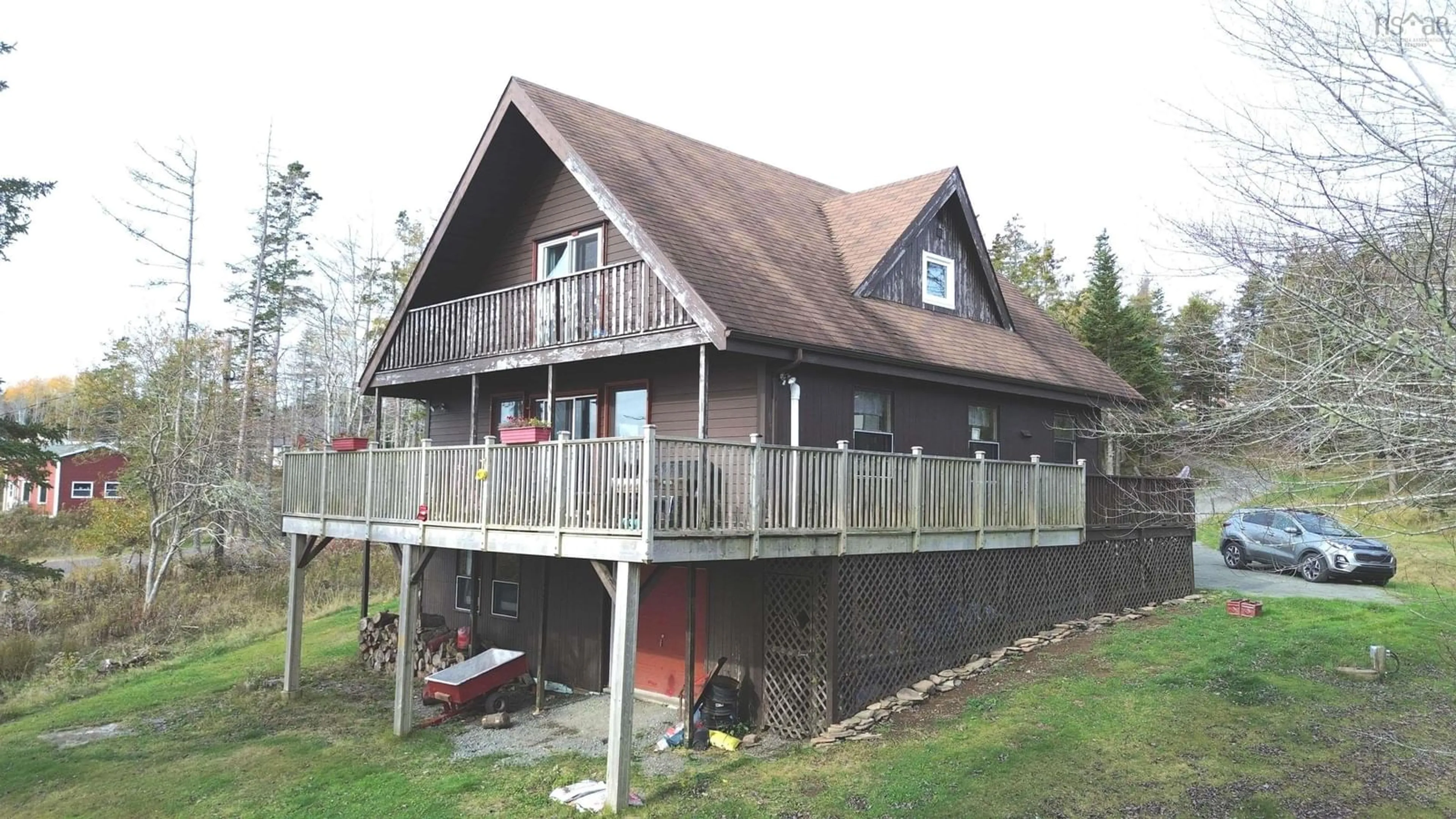 Home with vinyl exterior material, building for 8937 Pepperell St, St. Peter's Nova Scotia B0E 3B0