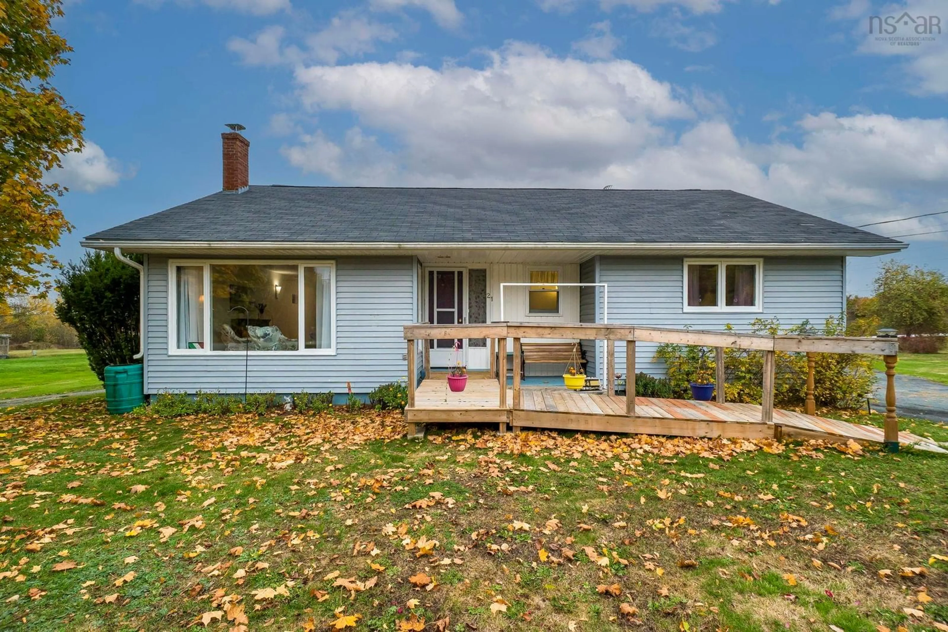 Home with vinyl exterior material, street for 21 Salmon Hole Dam Rd, St. Croix Nova Scotia B0N 2E0