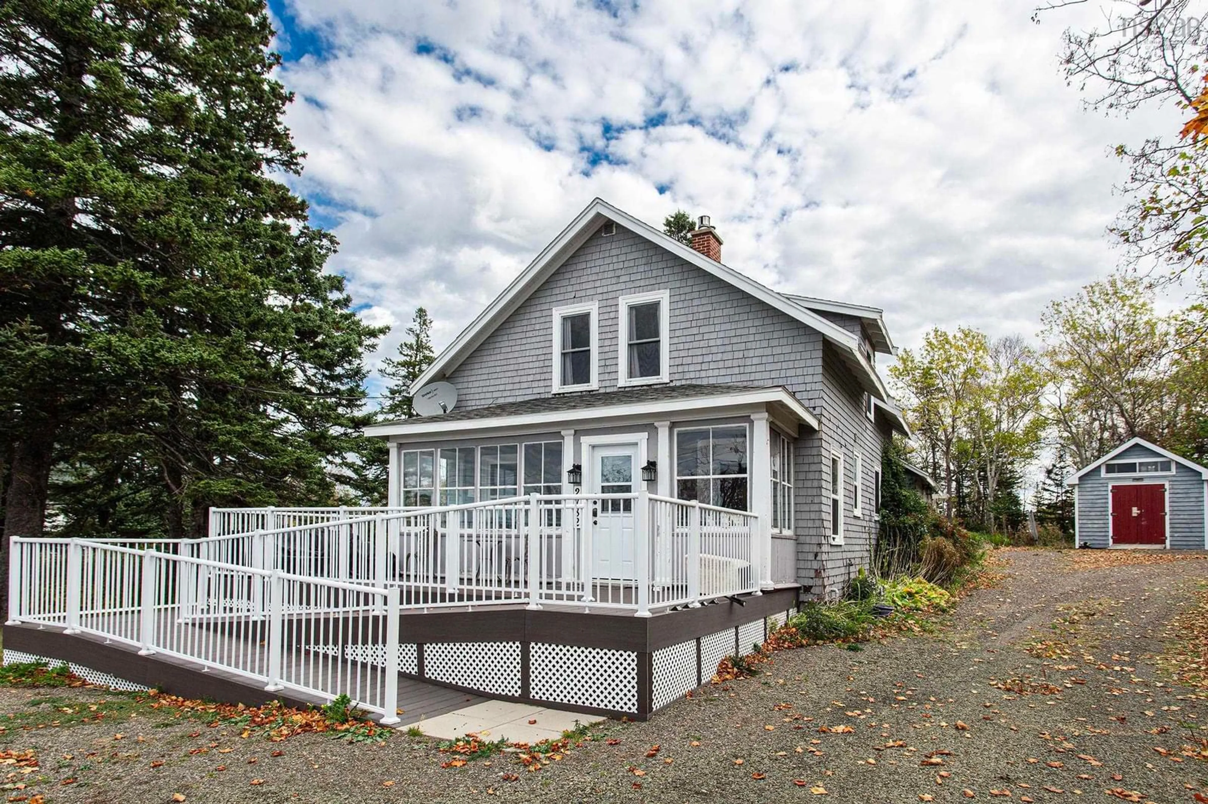 Home with vinyl exterior material, street for 2782 Highway 362, Margaretsville Nova Scotia B0S 1N0