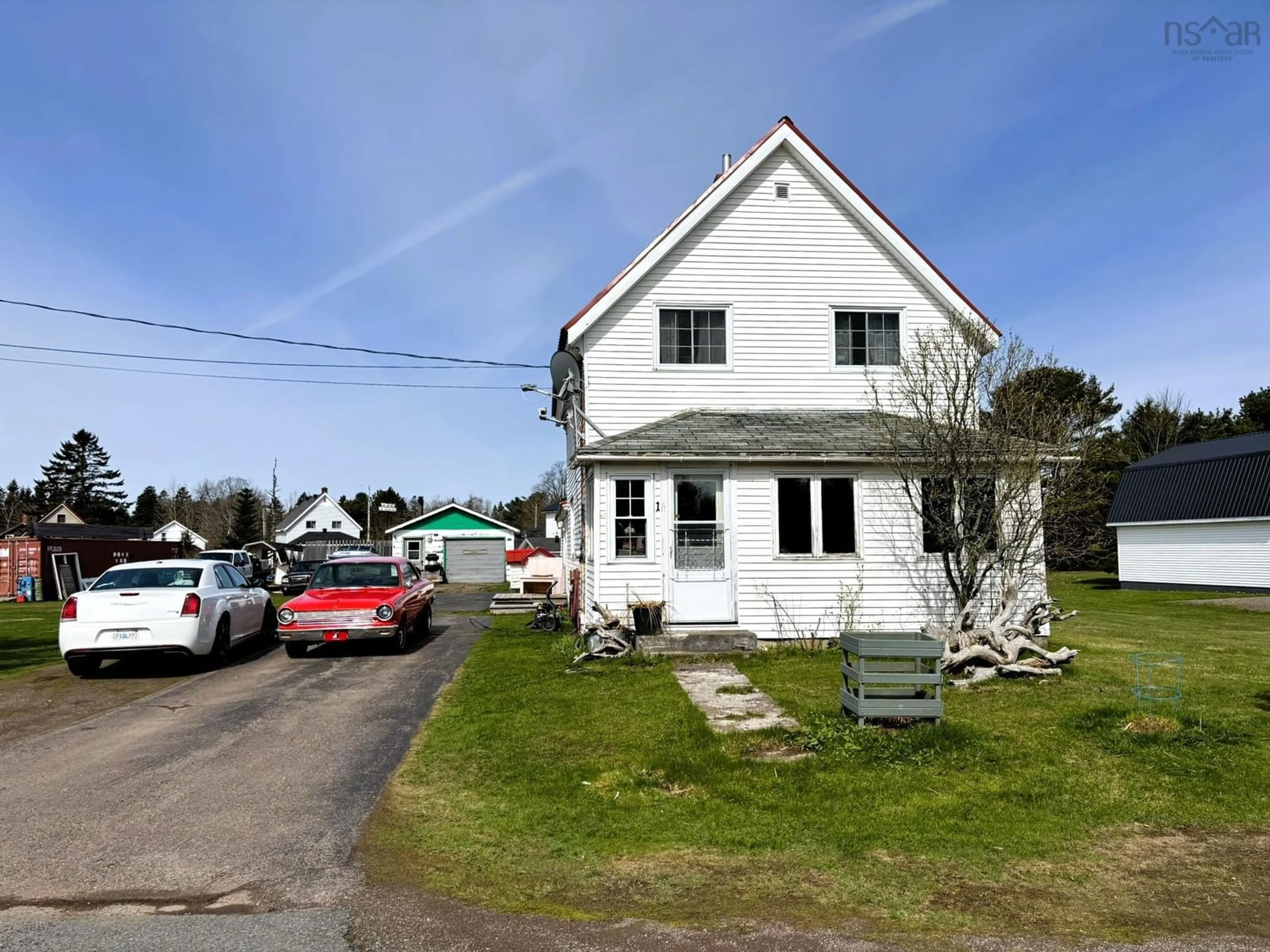 A pic from outside/outdoor area/front of a property/back of a property/a pic from drone, street for 1 Beaverdam Rd, Parrsboro Nova Scotia B0M 1S0