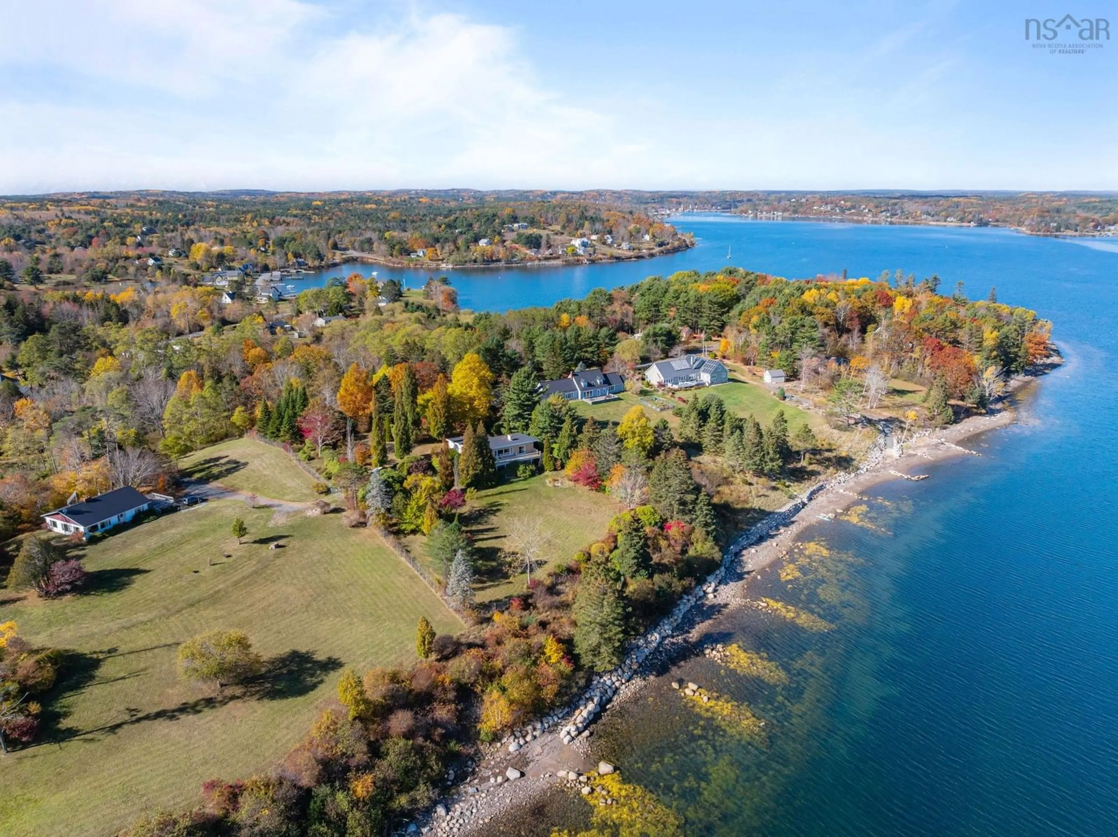 A pic from outside/outdoor area/front of a property/back of a property/a pic from drone, water/lake/river/ocean view for 169 Maders Cove Rd, Maders Cove Nova Scotia B0J 2C0