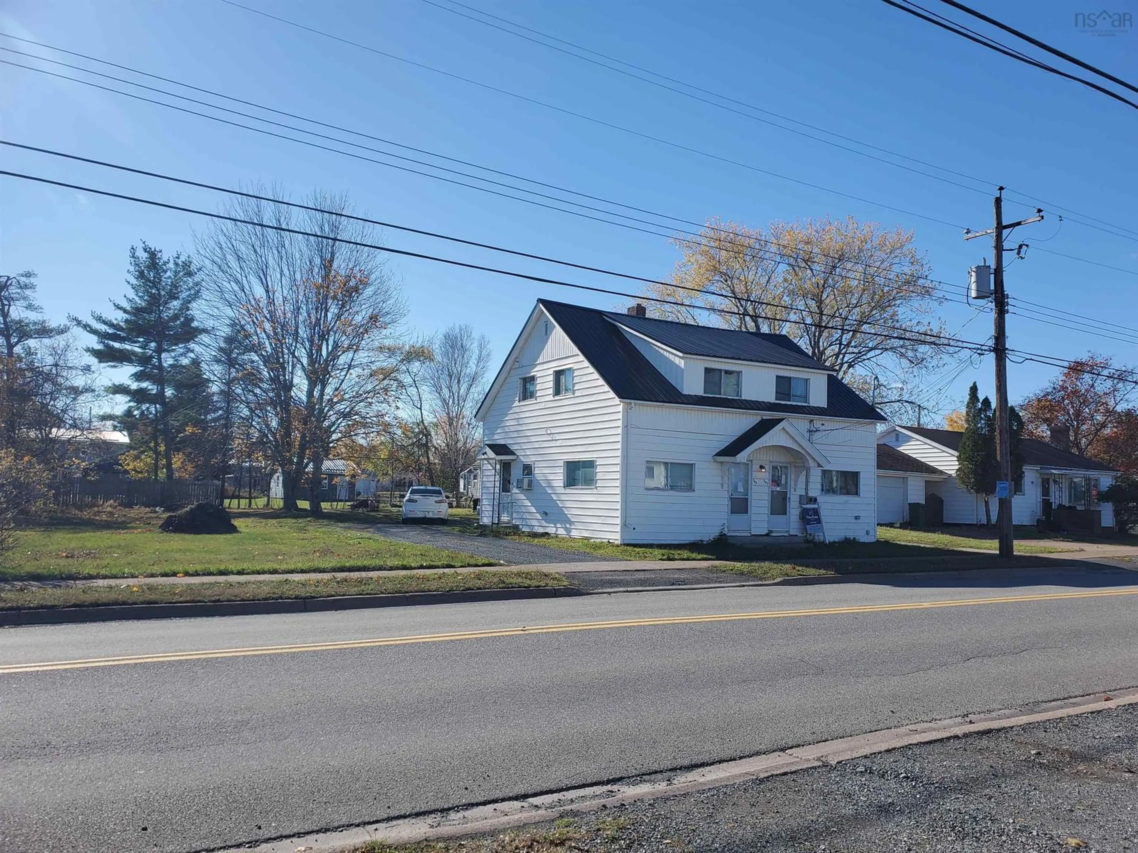 A pic from outside/outdoor area/front of a property/back of a property/a pic from drone, street for 103/105 Acadia Ave, Stellarton Nova Scotia B0K 1S0