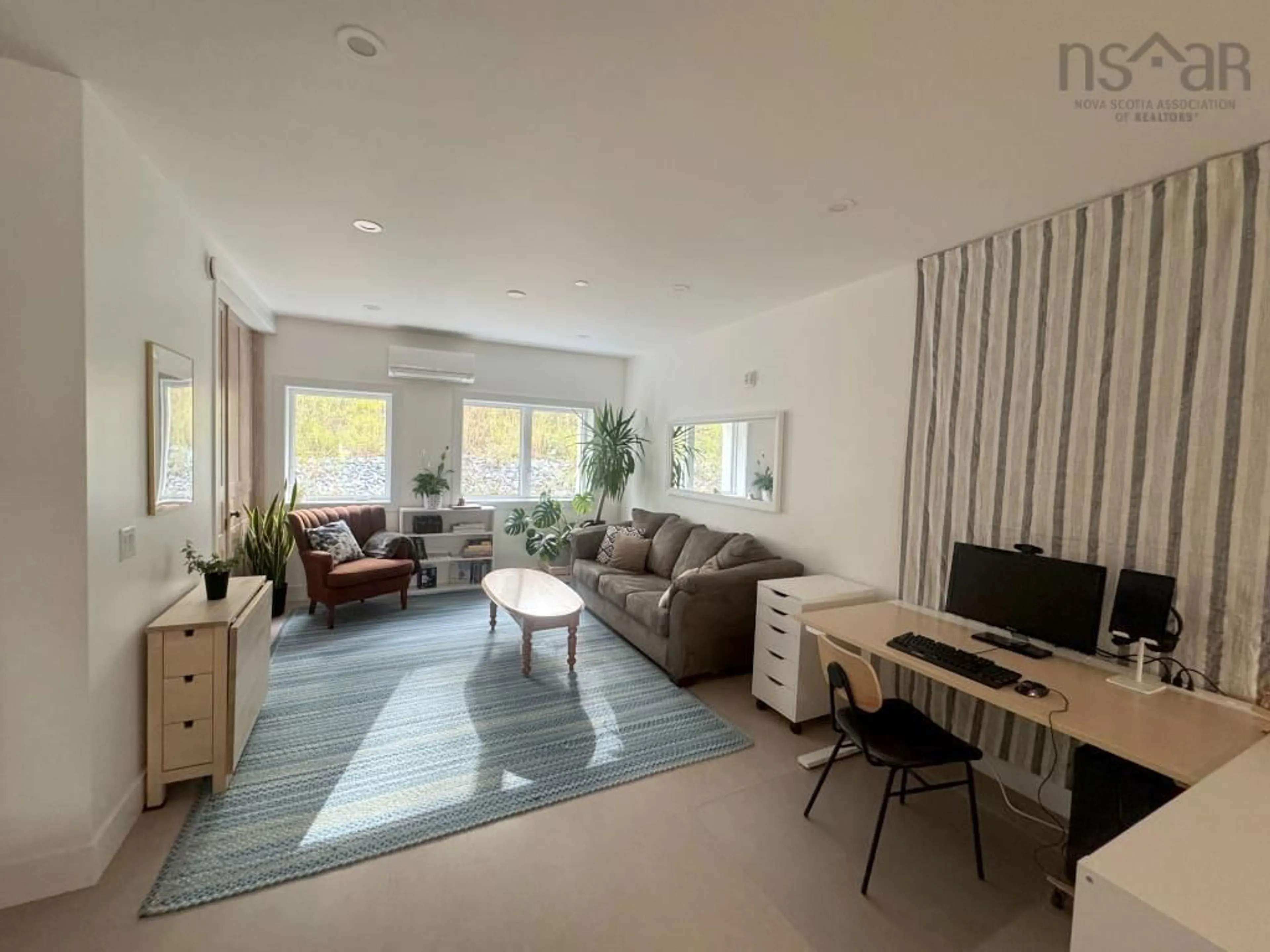 Living room with furniture, floor is not visible for 2-25 Treehouse Lane, Bridgewater Nova Scotia B4V 9H9