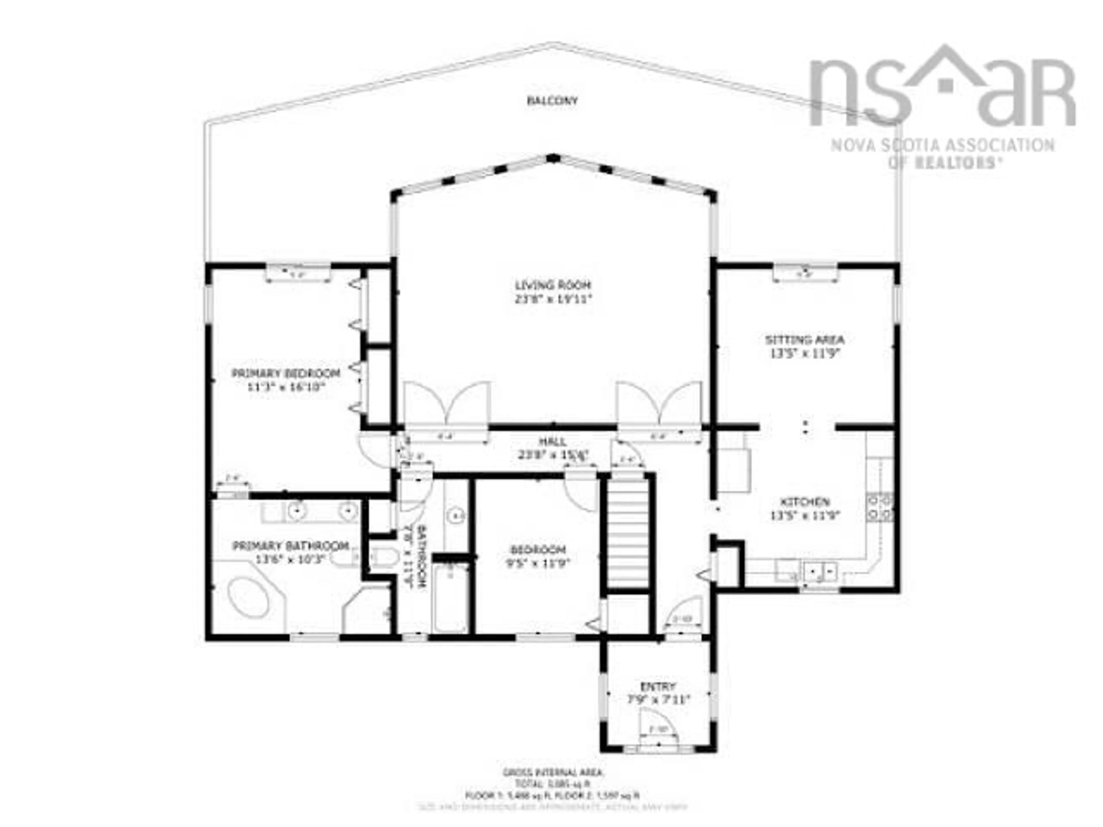 Floor plan for 10818 Hwy.16 Riverside, Guysborough Nova Scotia B0H 1N0