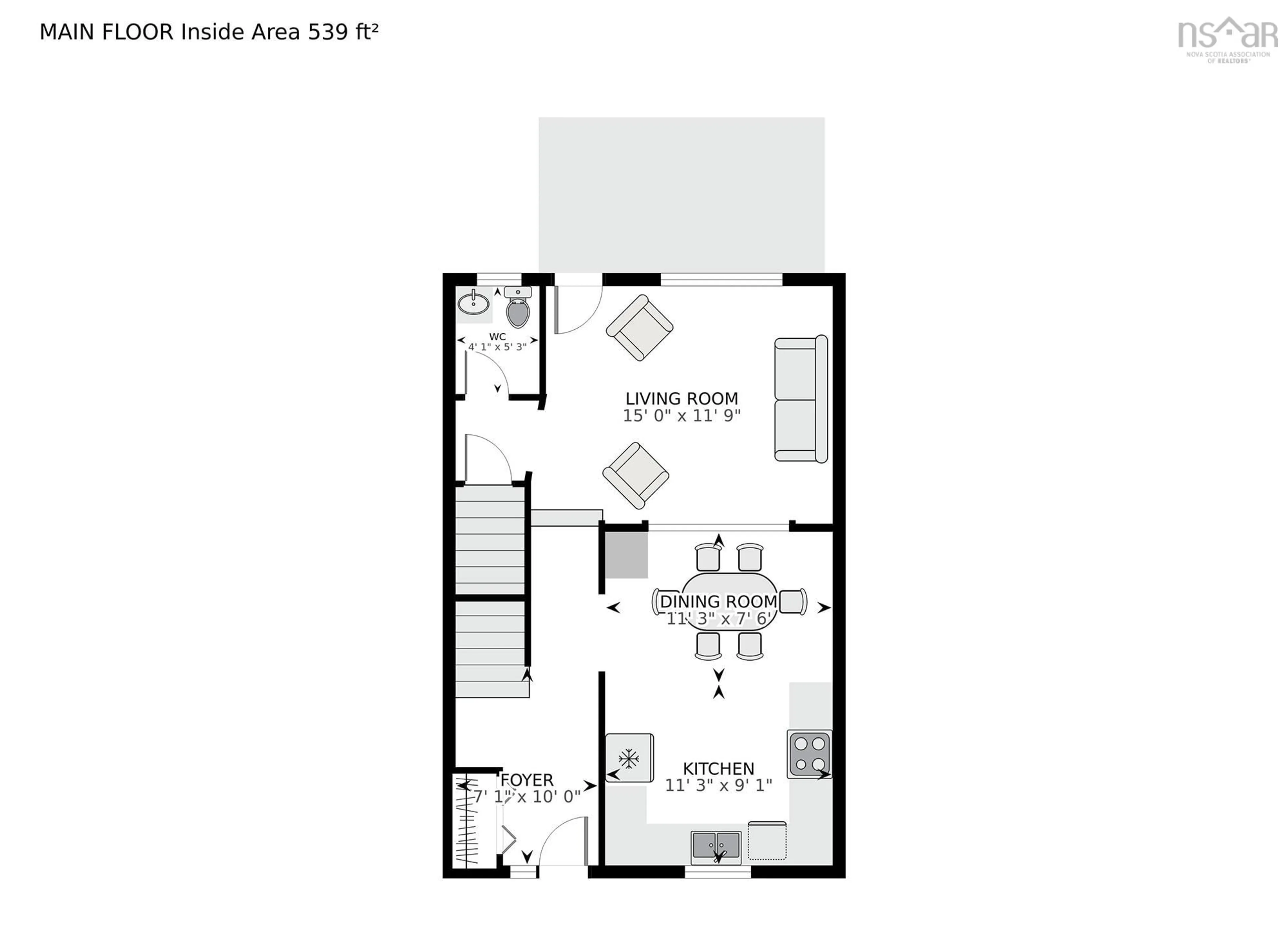 Floor plan for 33 Braeside Crt, Dartmouth Nova Scotia B2X 3M9