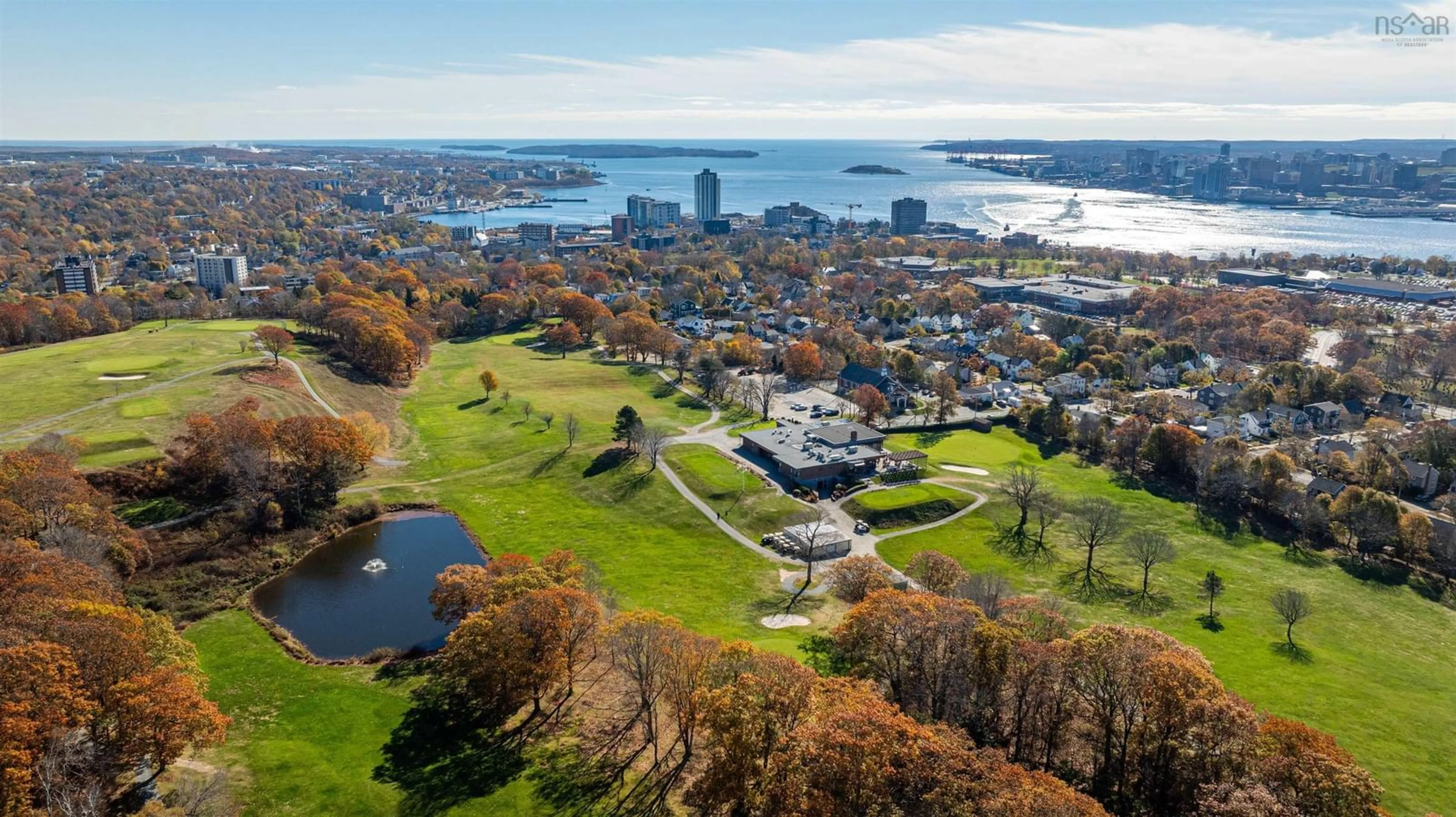 A pic from outside/outdoor area/front of a property/back of a property/a pic from drone, water/lake/river/ocean view for 15 Birchwood Terr, Dartmouth Nova Scotia B3A 3W2