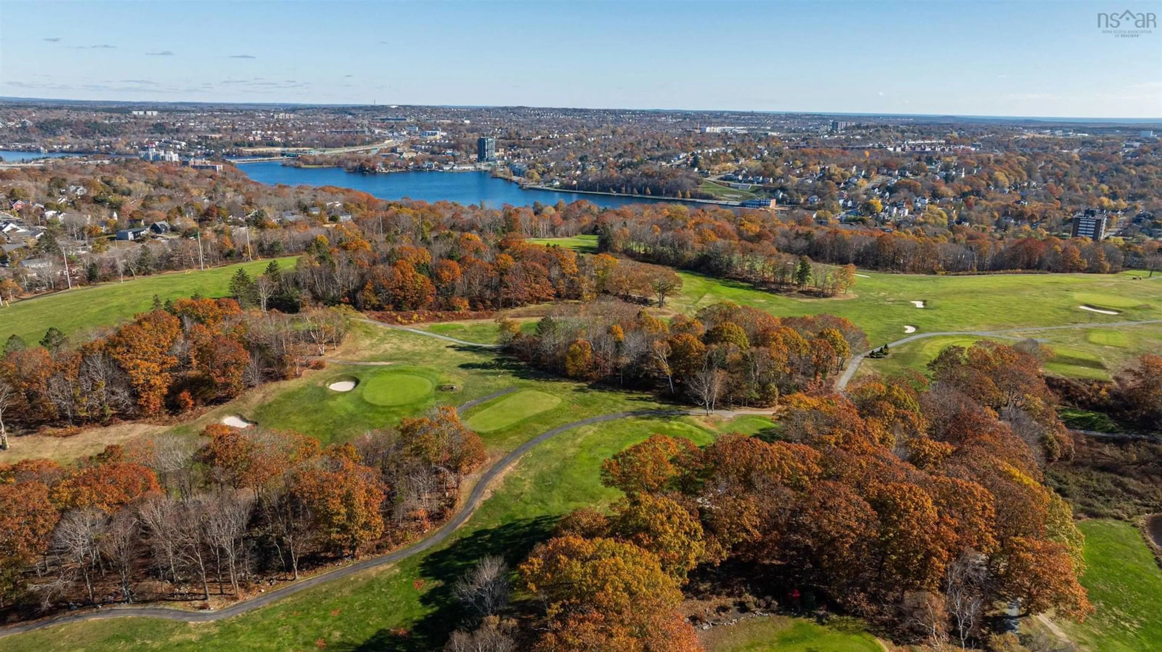 A pic from outside/outdoor area/front of a property/back of a property/a pic from drone, water/lake/river/ocean view for 15 Birchwood Terr, Dartmouth Nova Scotia B3A 3W2