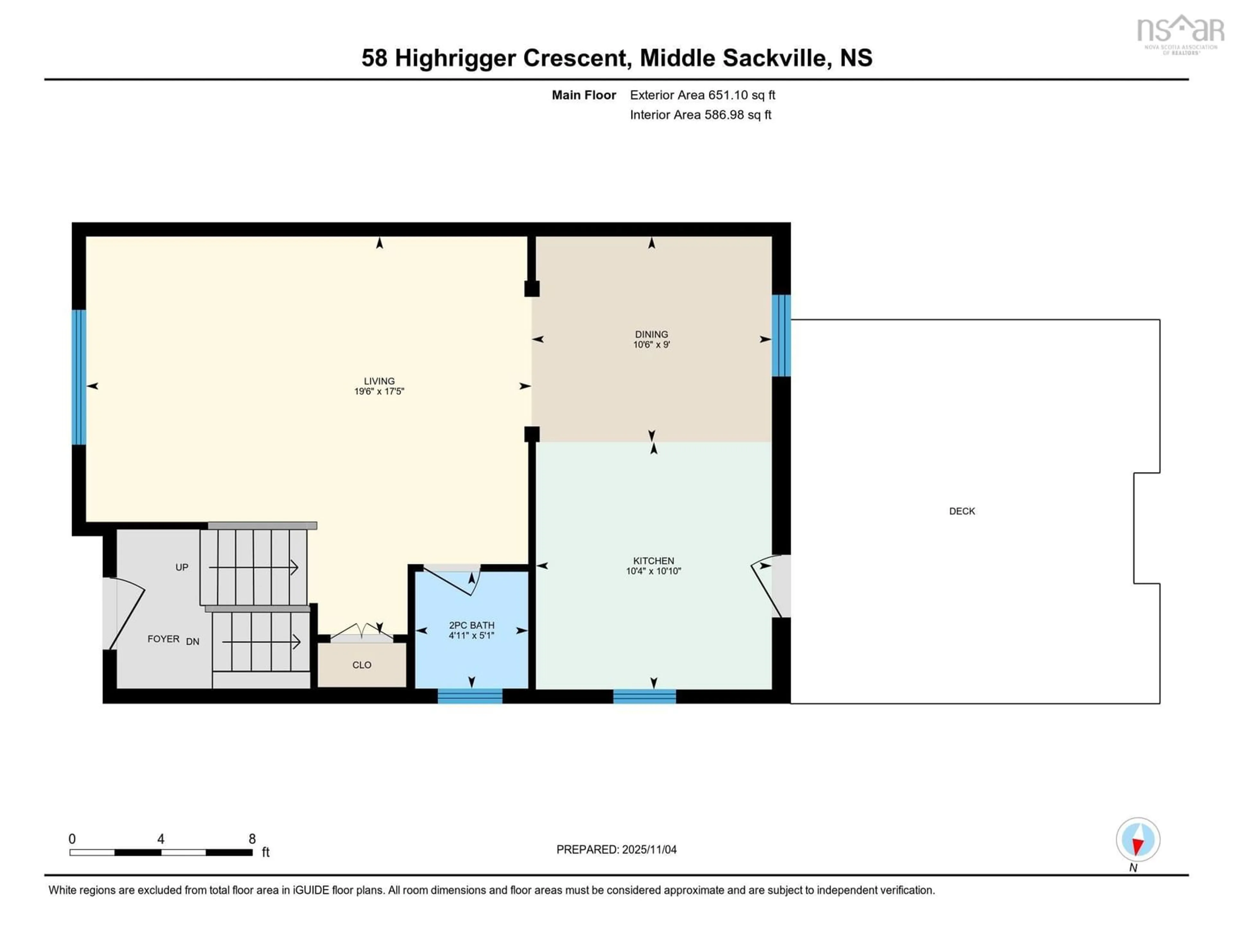 Floor plan for 58 Highrigger Cres, Middle Sackville Nova Scotia B4E 2Z7