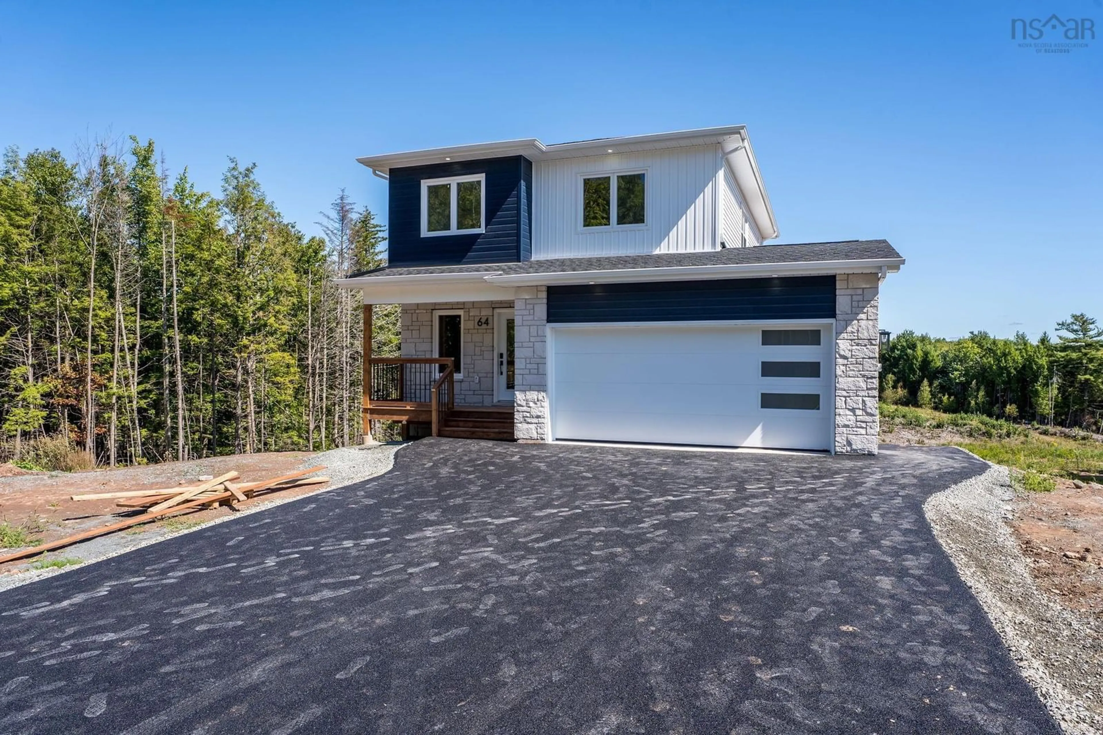 Home with vinyl exterior material, street for 76 Darner Dr, Beaver Bank Nova Scotia B4G 0E2