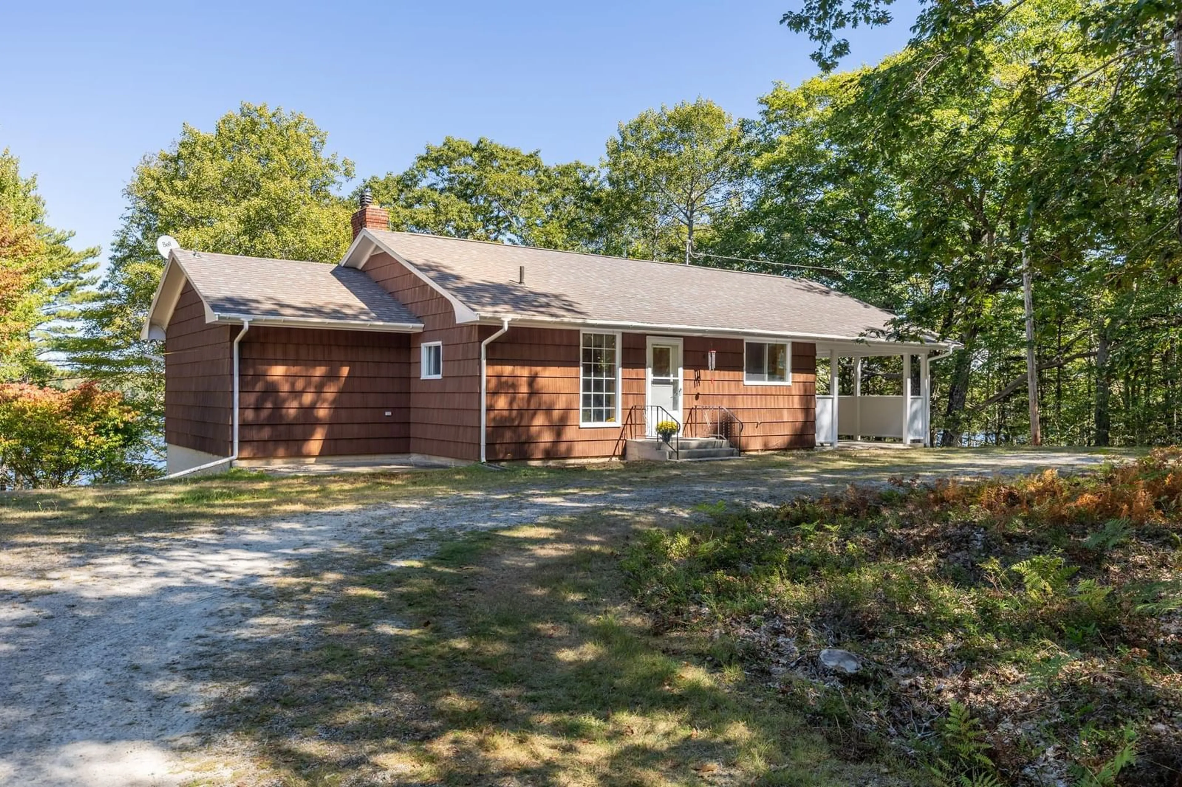 Home with brick exterior material, street for 587 Highway 203, Carleton Nova Scotia B5A 5R3