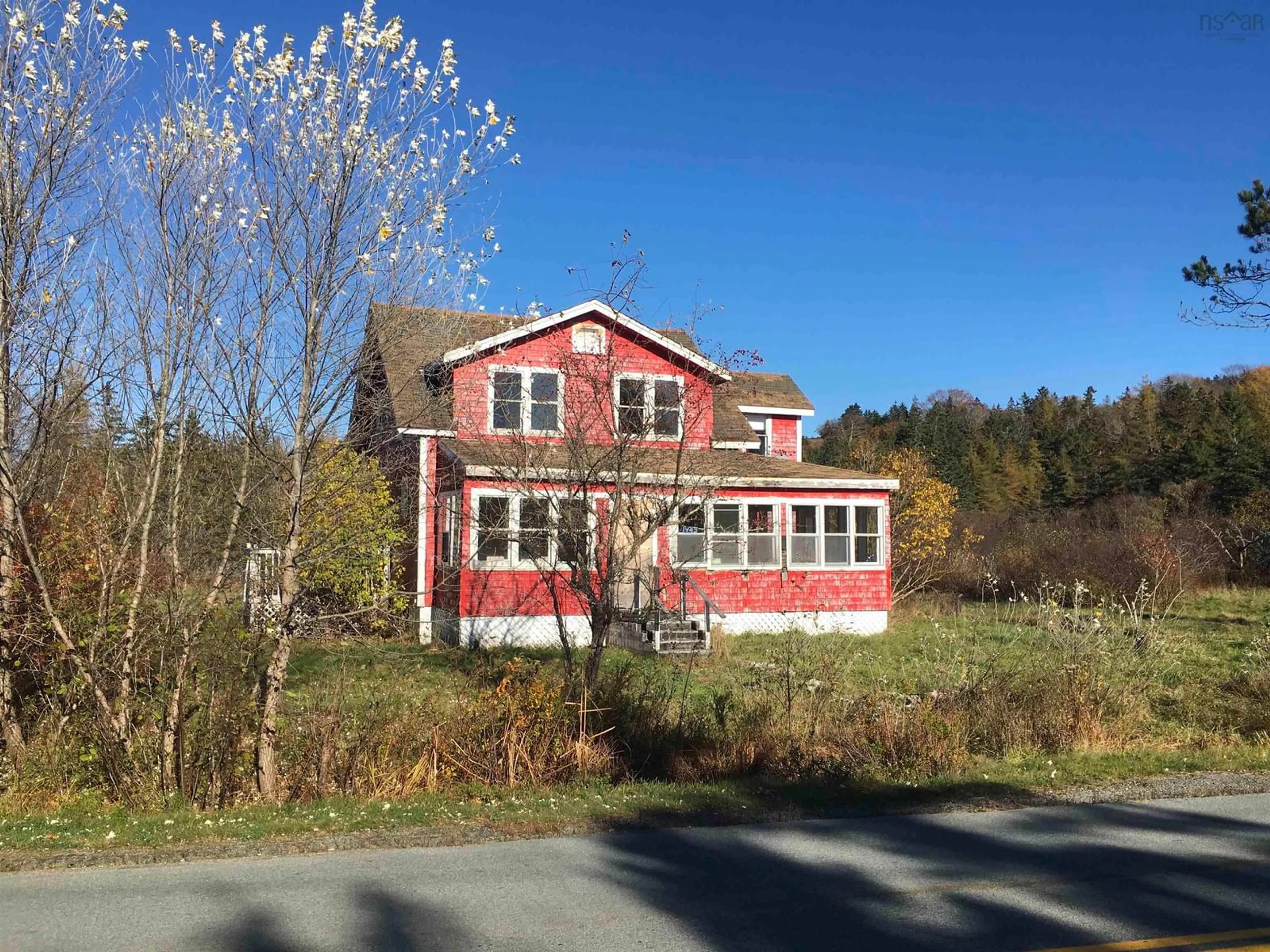 A pic from outside/outdoor area/front of a property/back of a property/a pic from drone, building for 1945 Italy Cross Rd, Petite Rivière Nova Scotia B4V 5W8