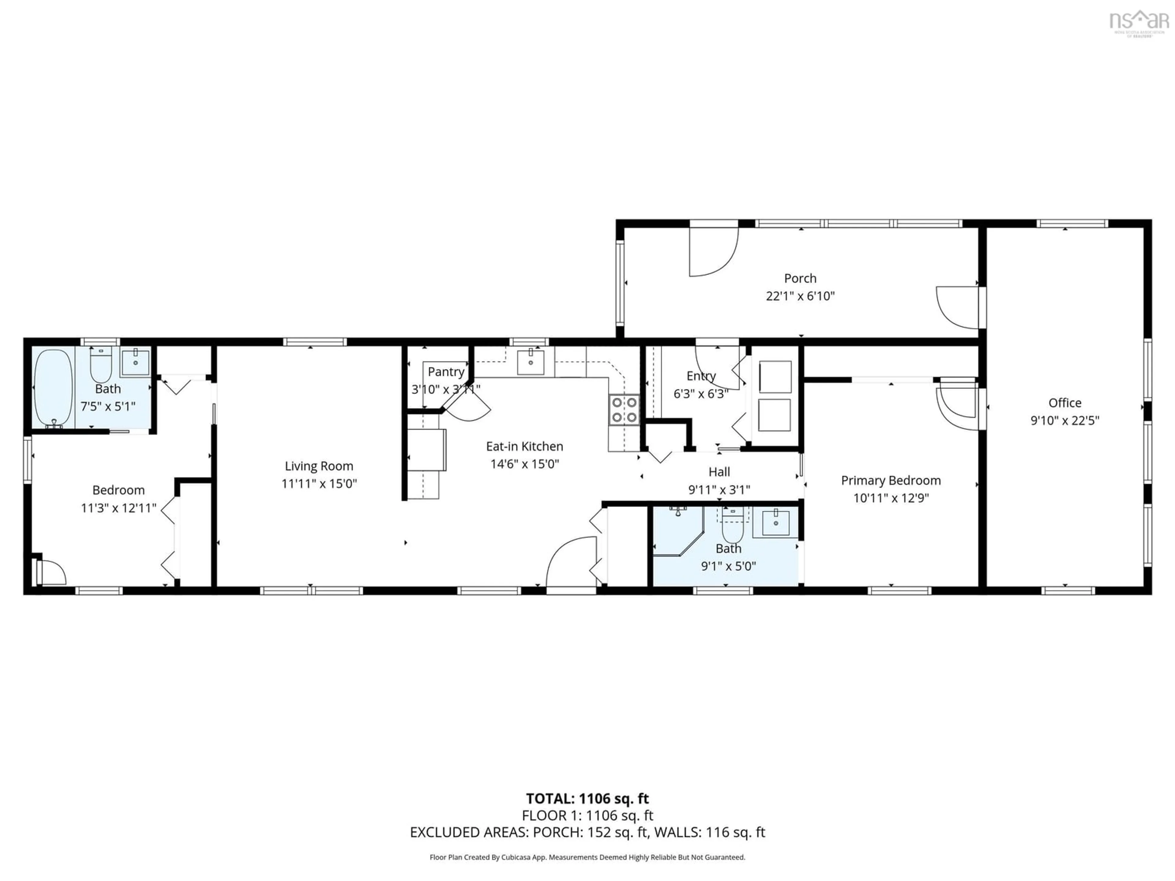 Floor plan for 2943 Nova Scotia 311, Upper North River Nova Scotia B6L 6J8