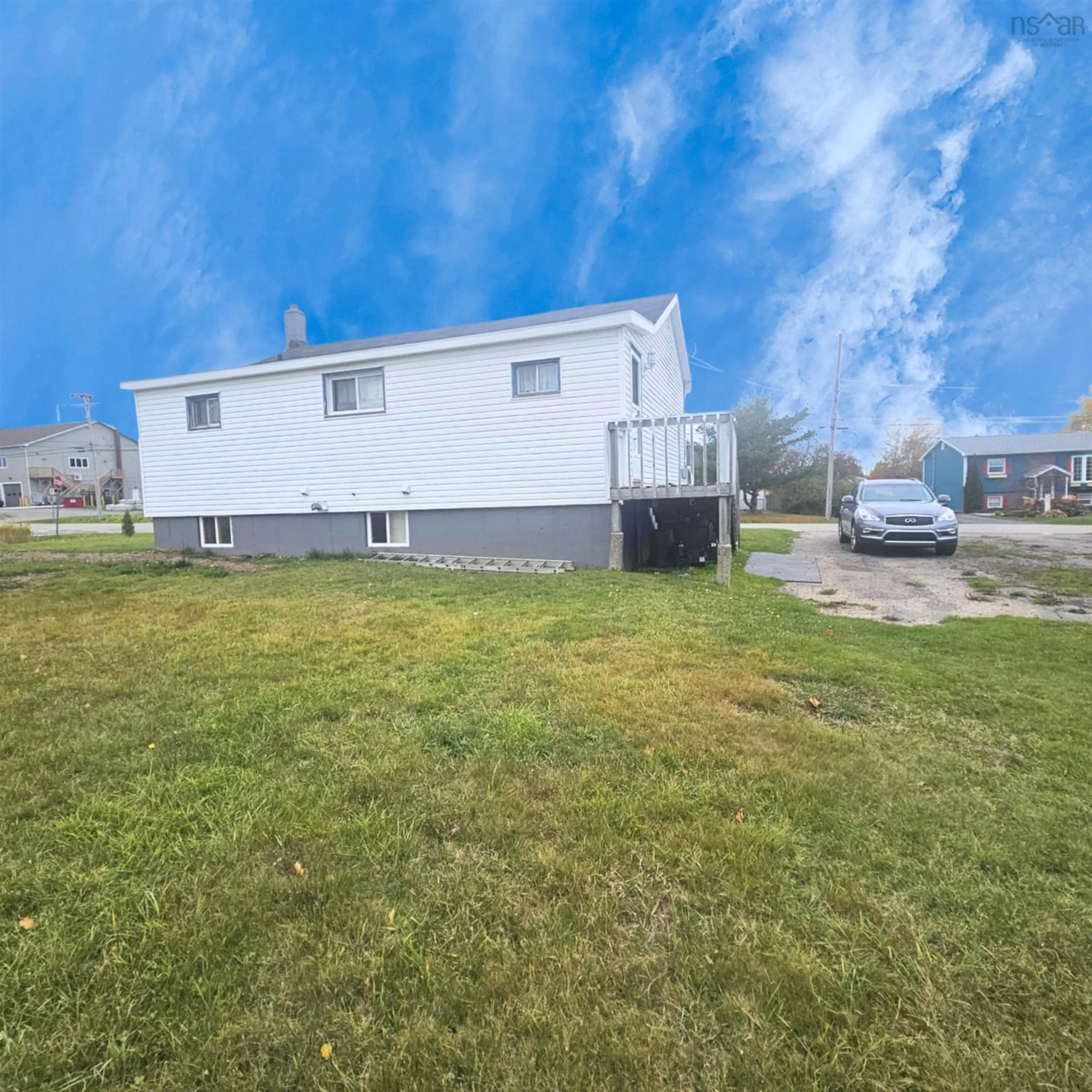 A pic from outside/outdoor area/front of a property/back of a property/a pic from drone, street for 153 Fulton Ave, Westmount Nova Scotia B1R 1J8