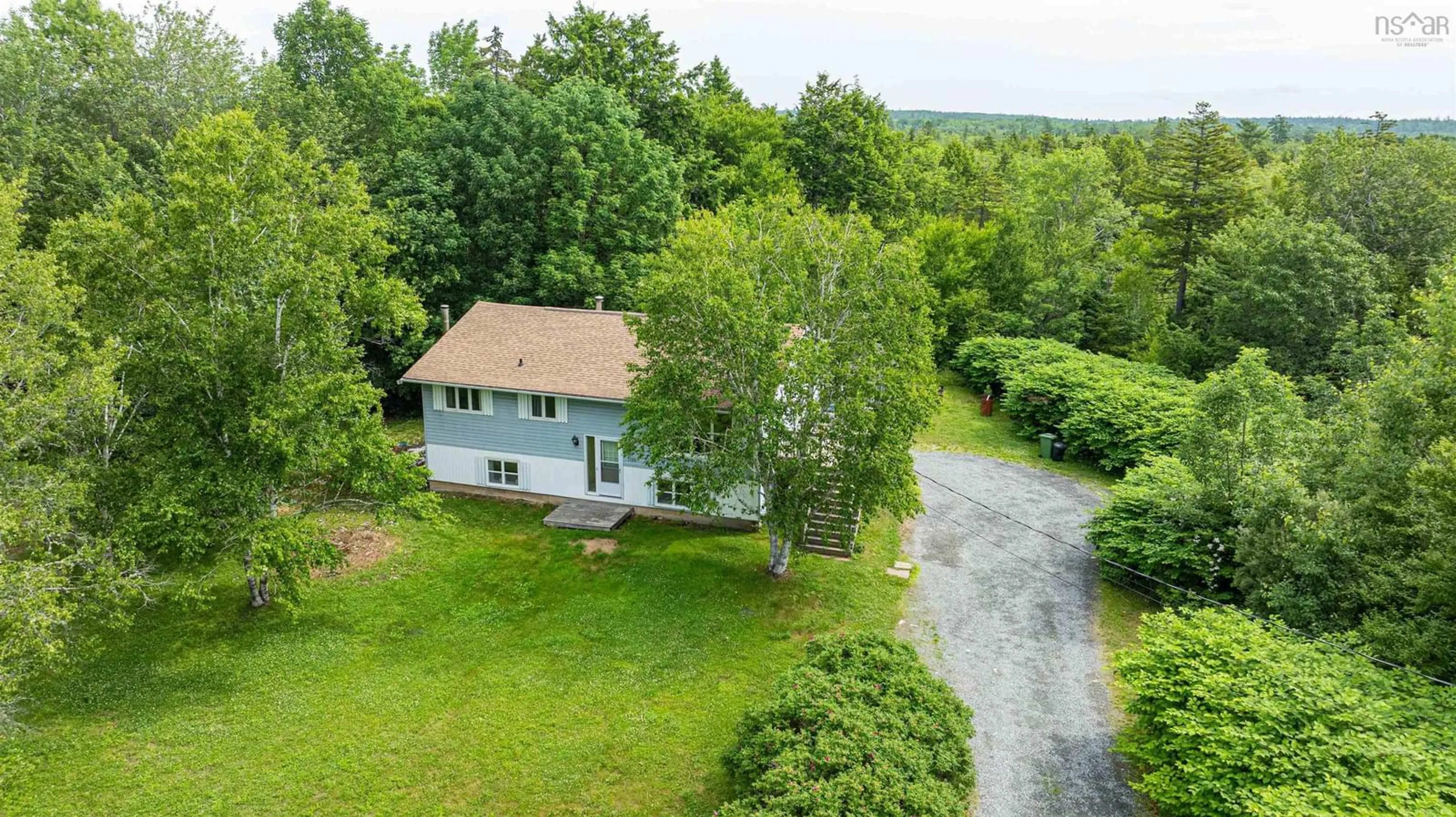 A pic from outside/outdoor area/front of a property/back of a property/a pic from drone, water/lake/river/ocean view for 2155 Beaver Bank Rd, Beaver Bank Nova Scotia B4G 1E2