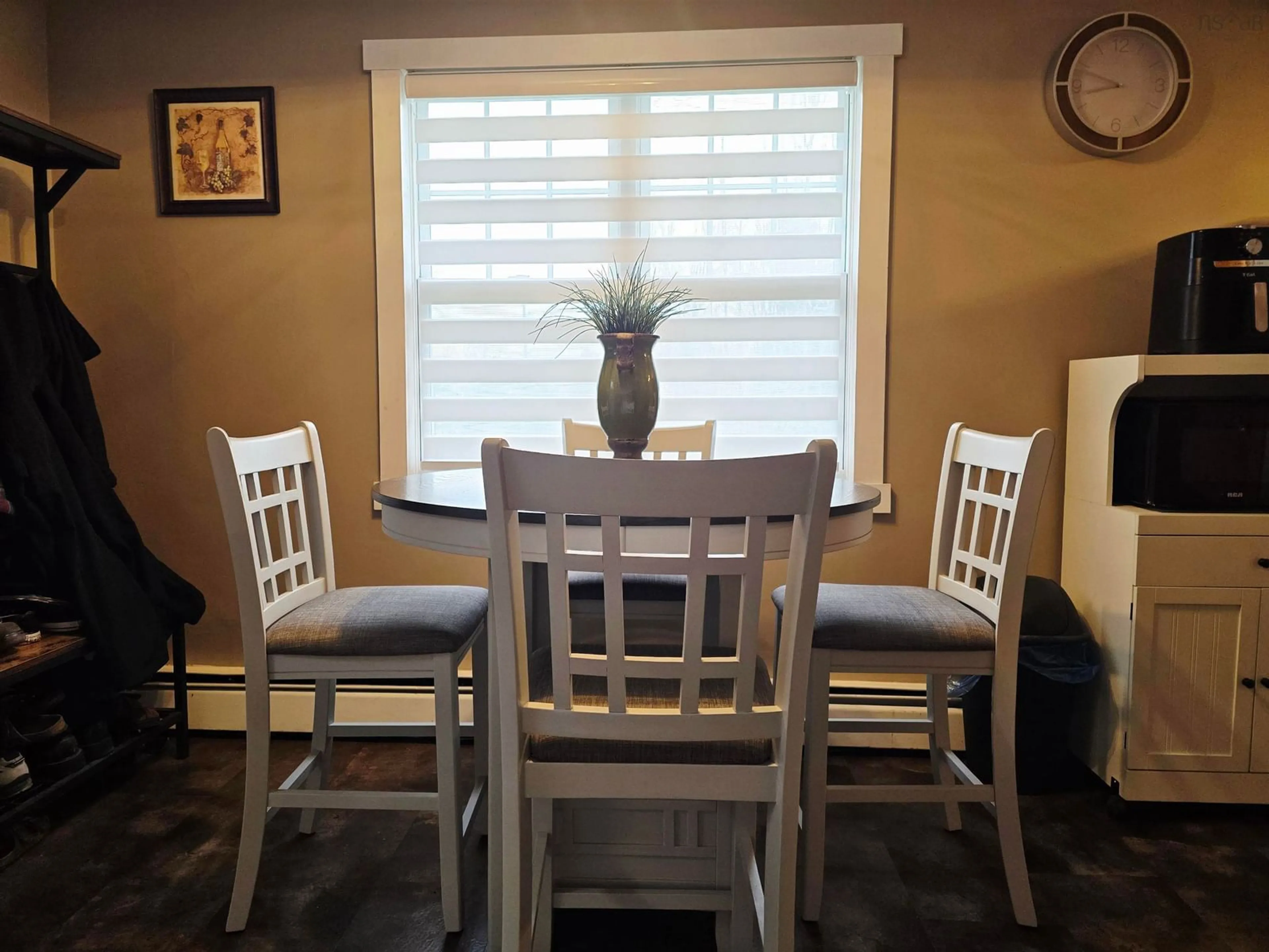 Dining room, wood/laminate floor for 1497 Granton Abercrombie Rd, Abercrombie Nova Scotia B2H 5C6
