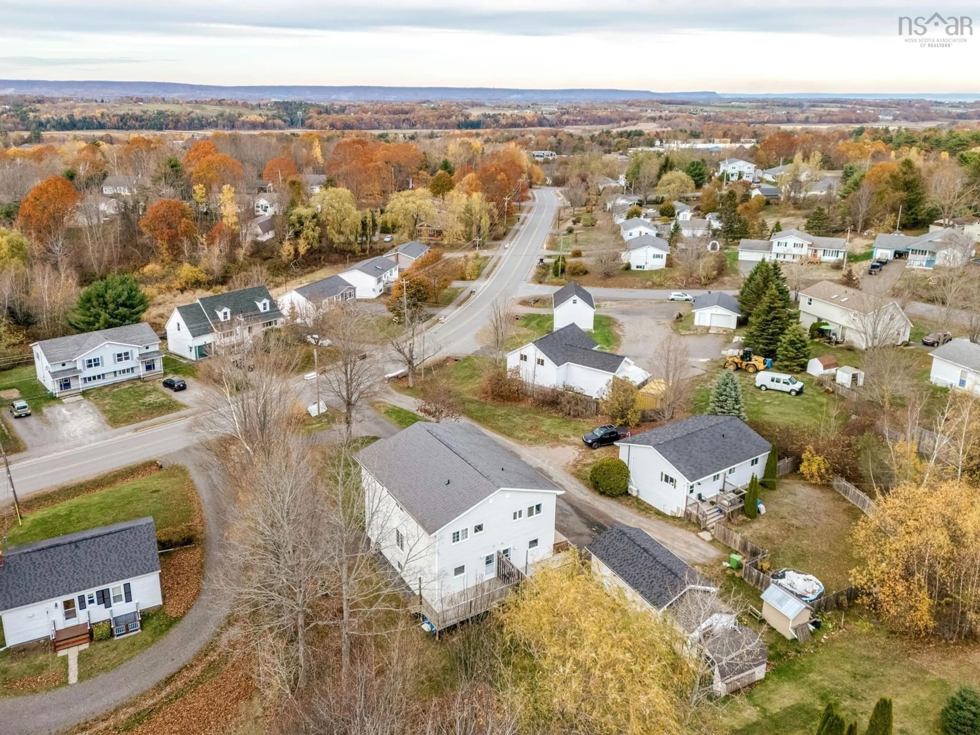 A pic from outside/outdoor area/front of a property/back of a property/a pic from drone, street for 5696 Prospect Road Rd, New Minas Nova Scotia B4N 3K6