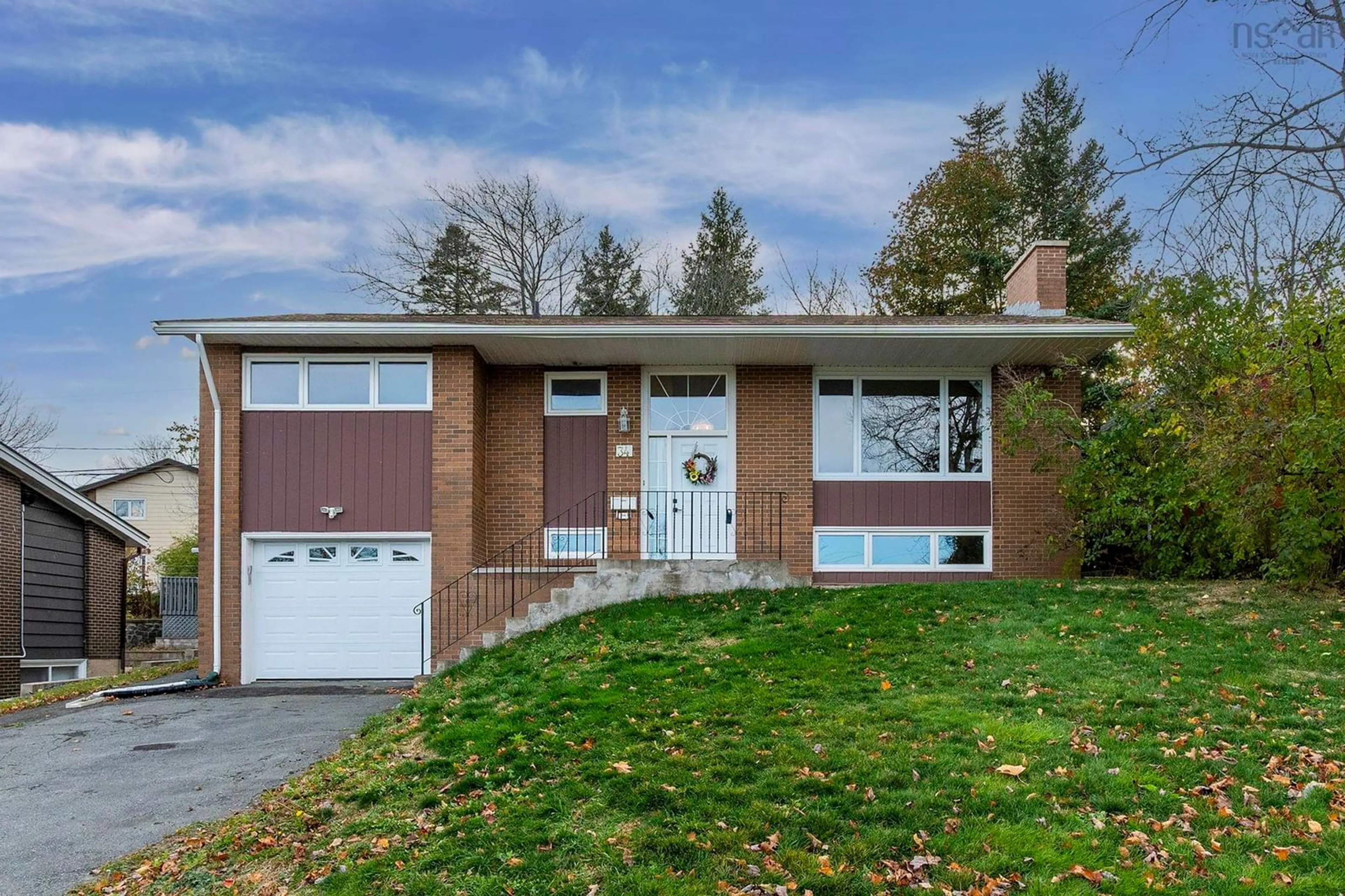 Home with vinyl exterior material, street for 34 Hazelholme Dr, Halifax Nova Scotia B3M 1N5