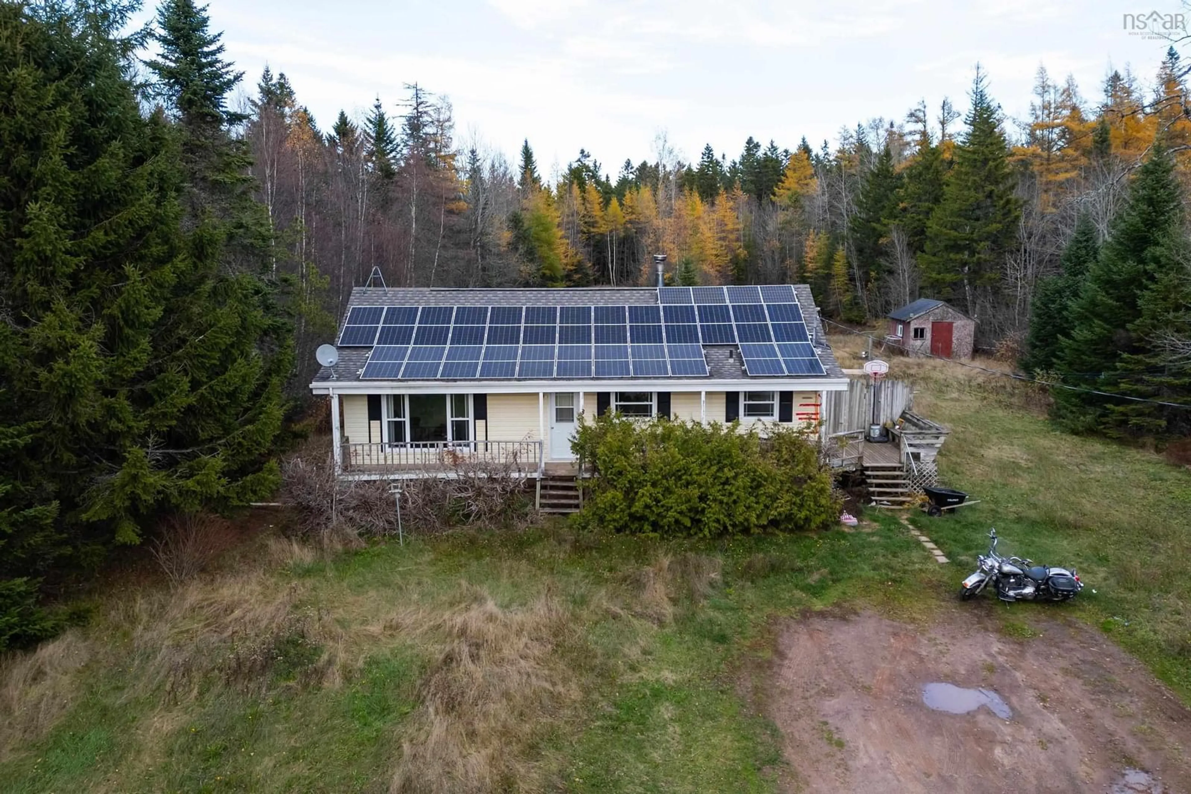 A pic from outside/outdoor area/front of a property/back of a property/a pic from drone, building for 308 Old Halifax Rd, Stanley Nova Scotia B4H 3Y1