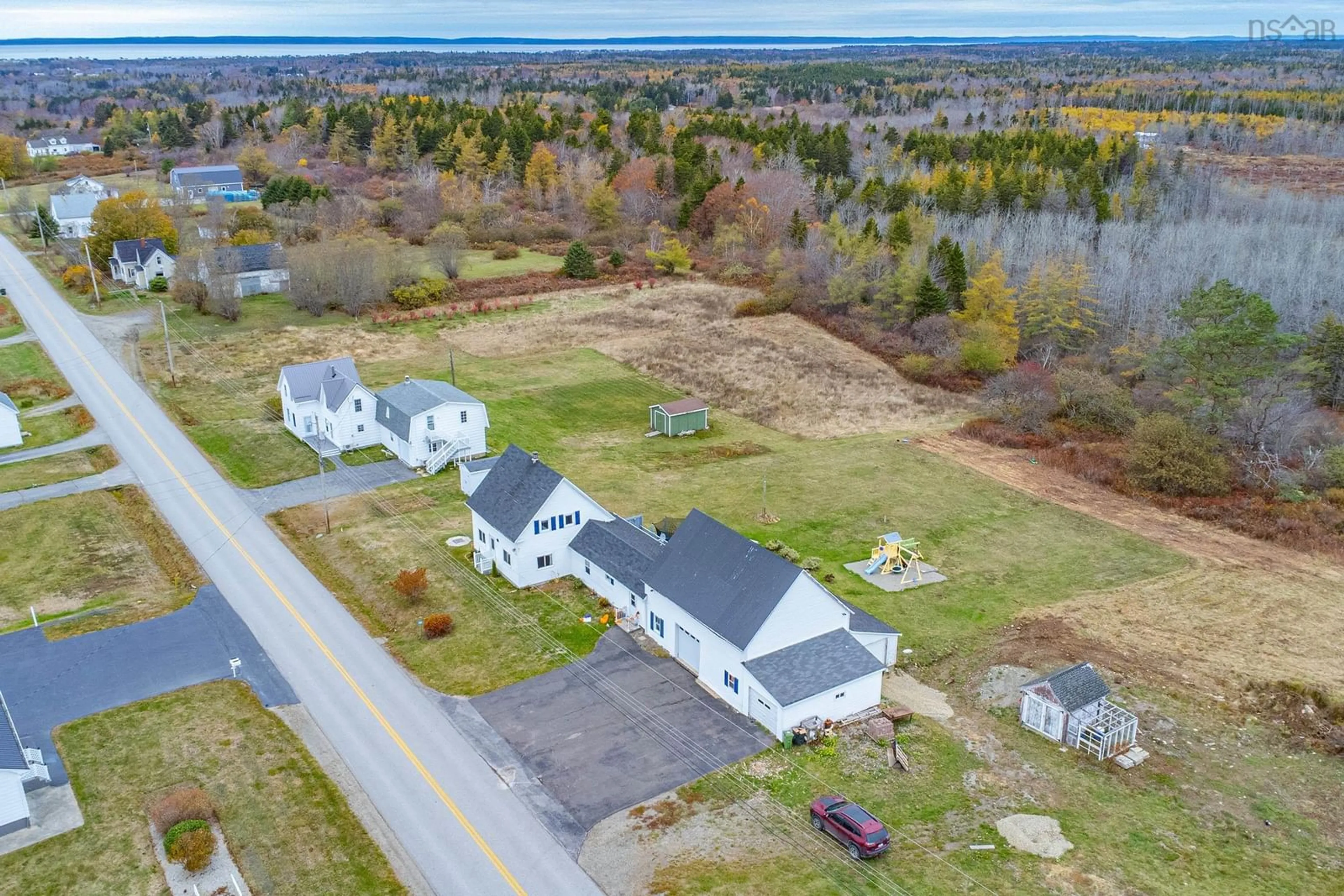 A pic from outside/outdoor area/front of a property/back of a property/a pic from drone, unknown for 795 Saulnierville Rd, Saulnierville Nova Scotia B0W 2Z0