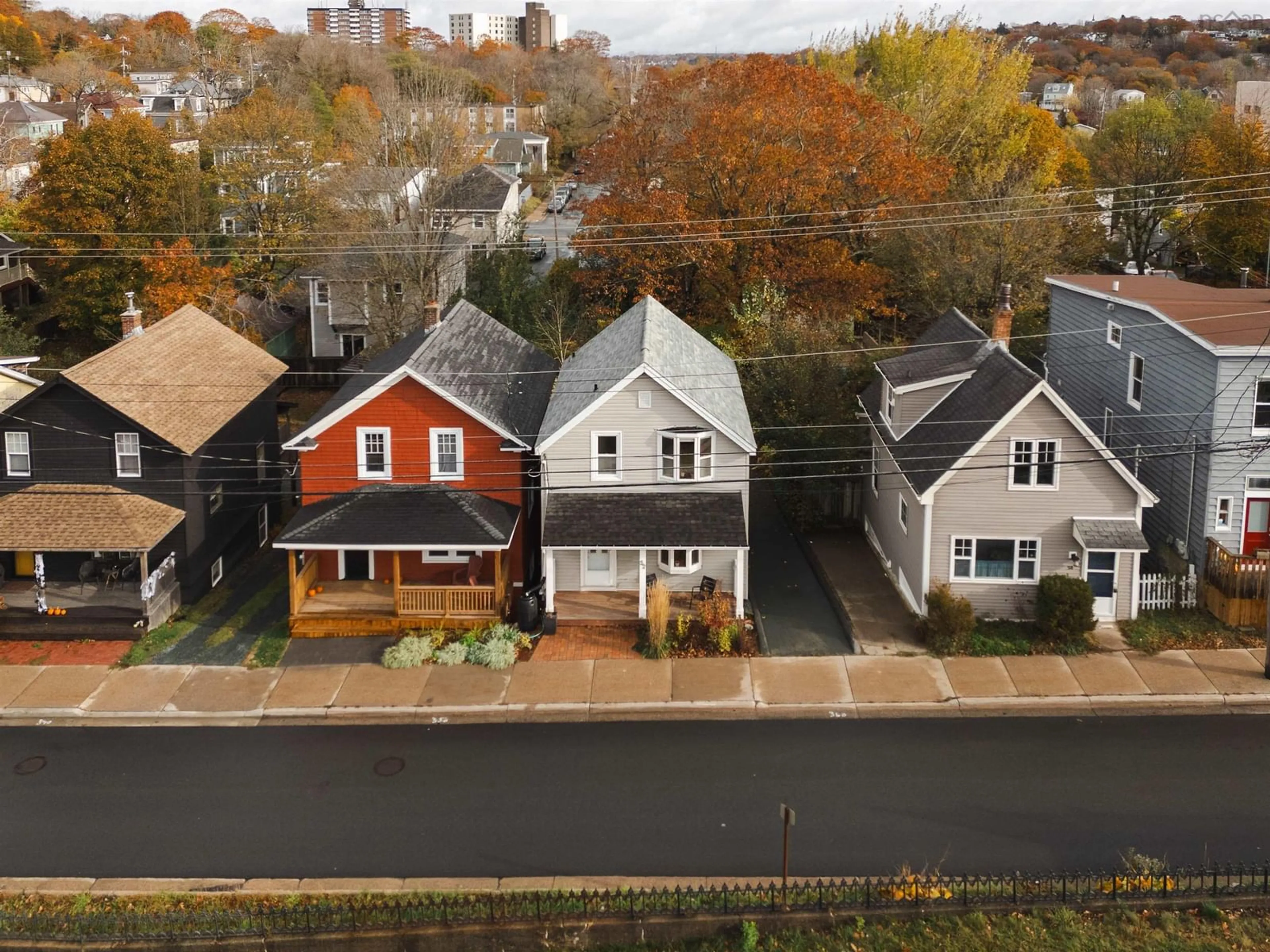A pic from outside/outdoor area/front of a property/back of a property/a pic from drone, street for 52 Victoria Rd, Dartmouth Nova Scotia B2Y 2V9
