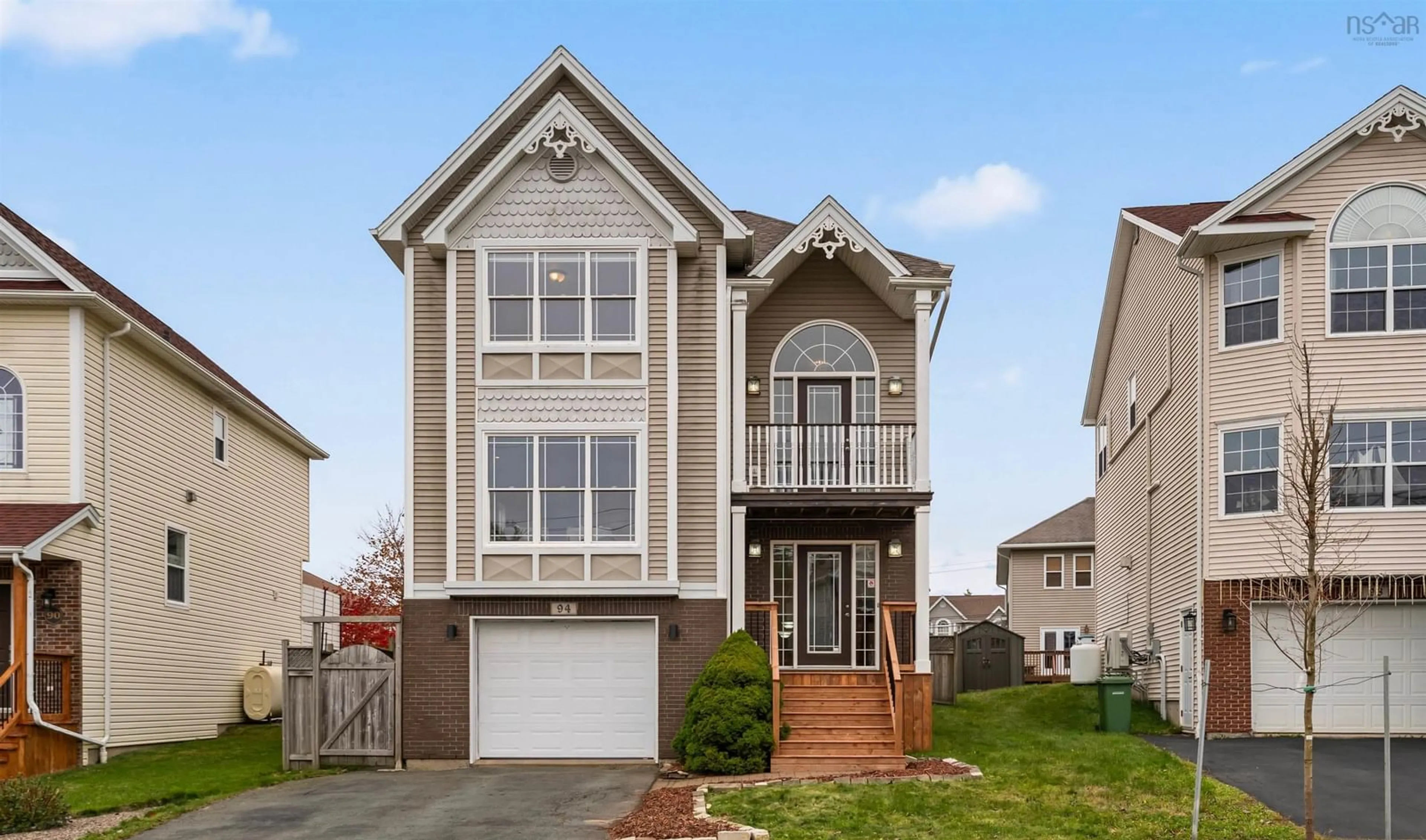 Home with vinyl exterior material, street for 94 Cutter Dr, Halifax Nova Scotia B3M 4W5