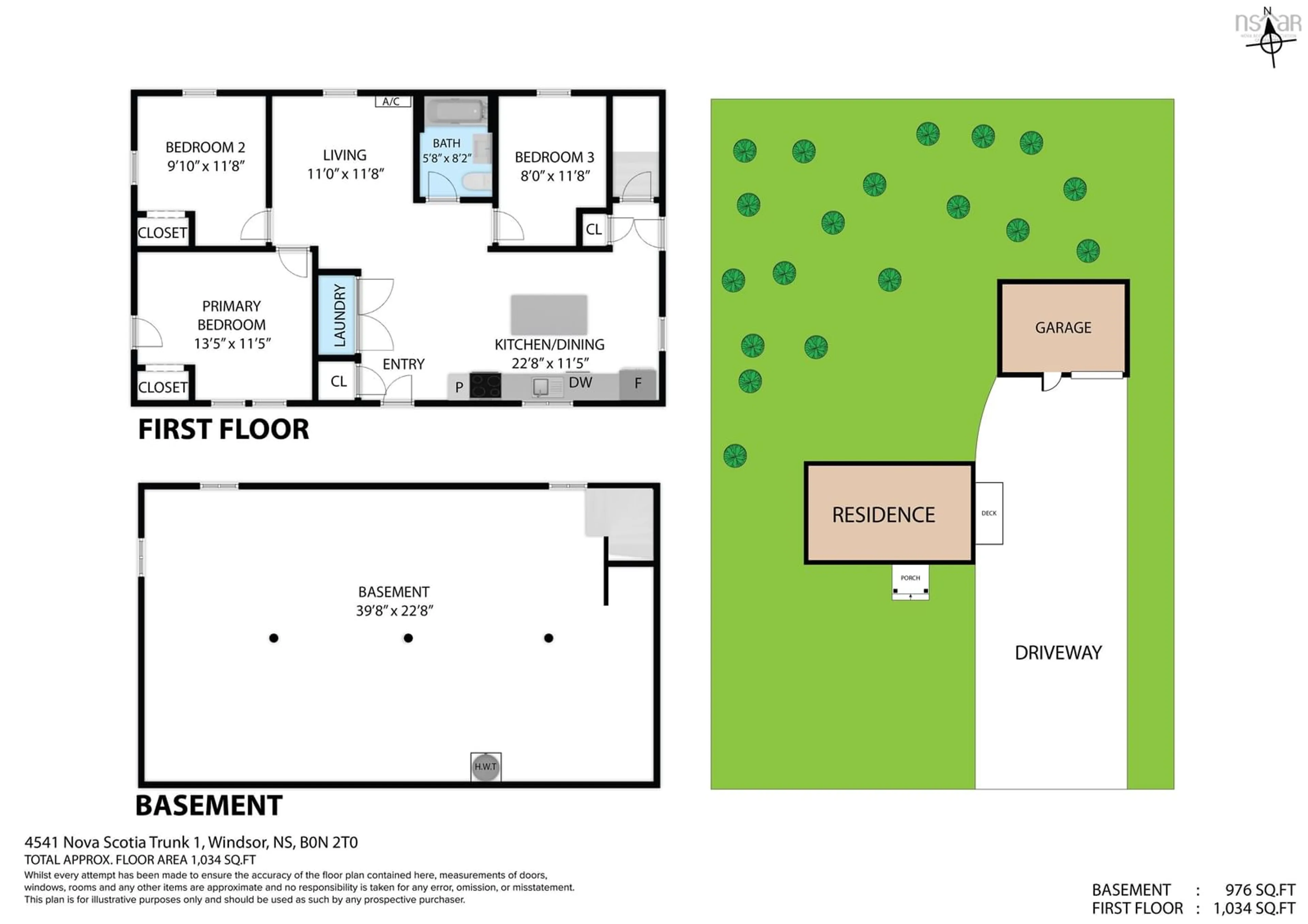 Floor plan for 4541 Highway 1, Three Mile Plains Nova Scotia B0N 2T0