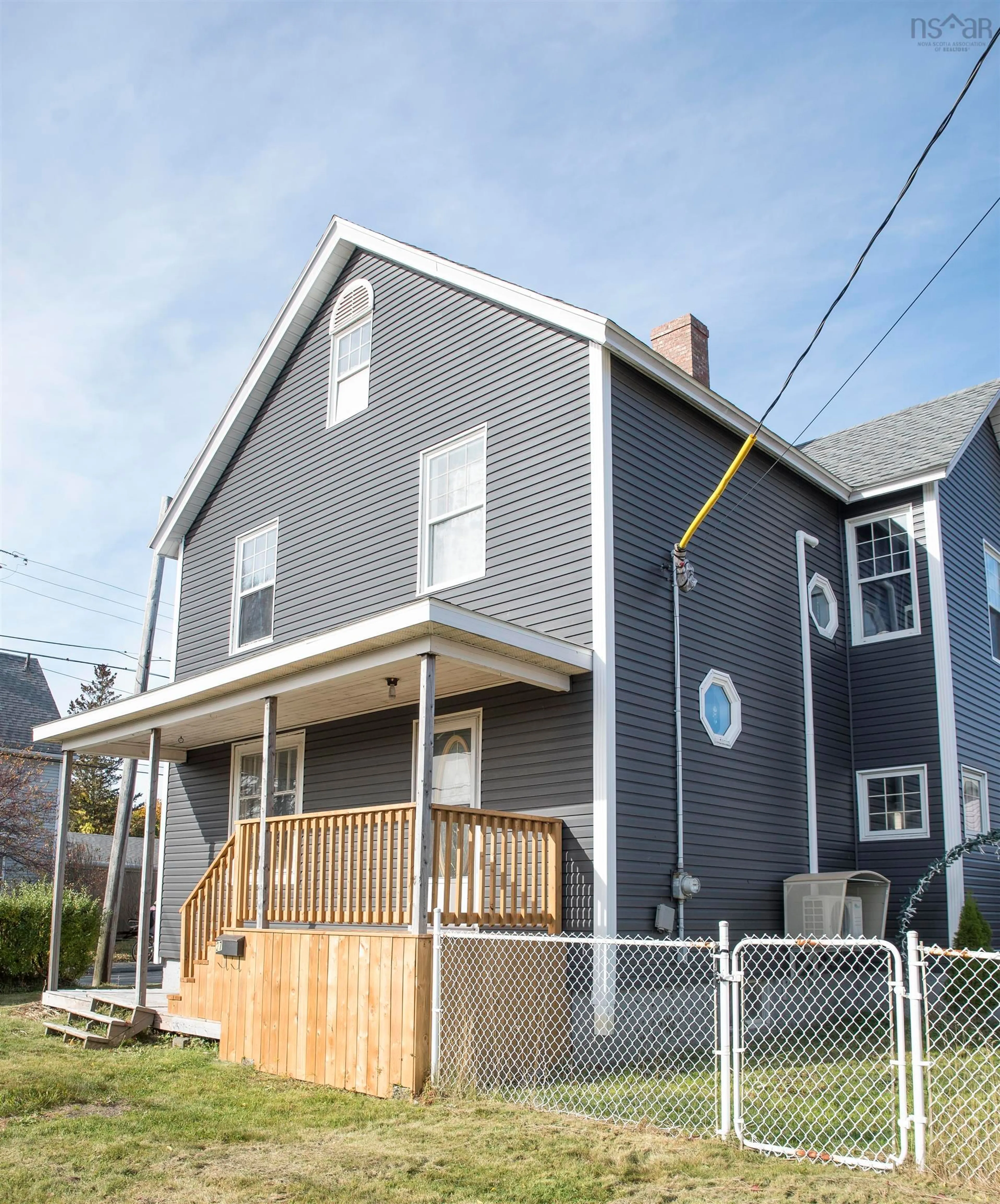 Home with vinyl exterior material, street for 27 Catherine St, Glace Bay Nova Scotia B1A 2J7