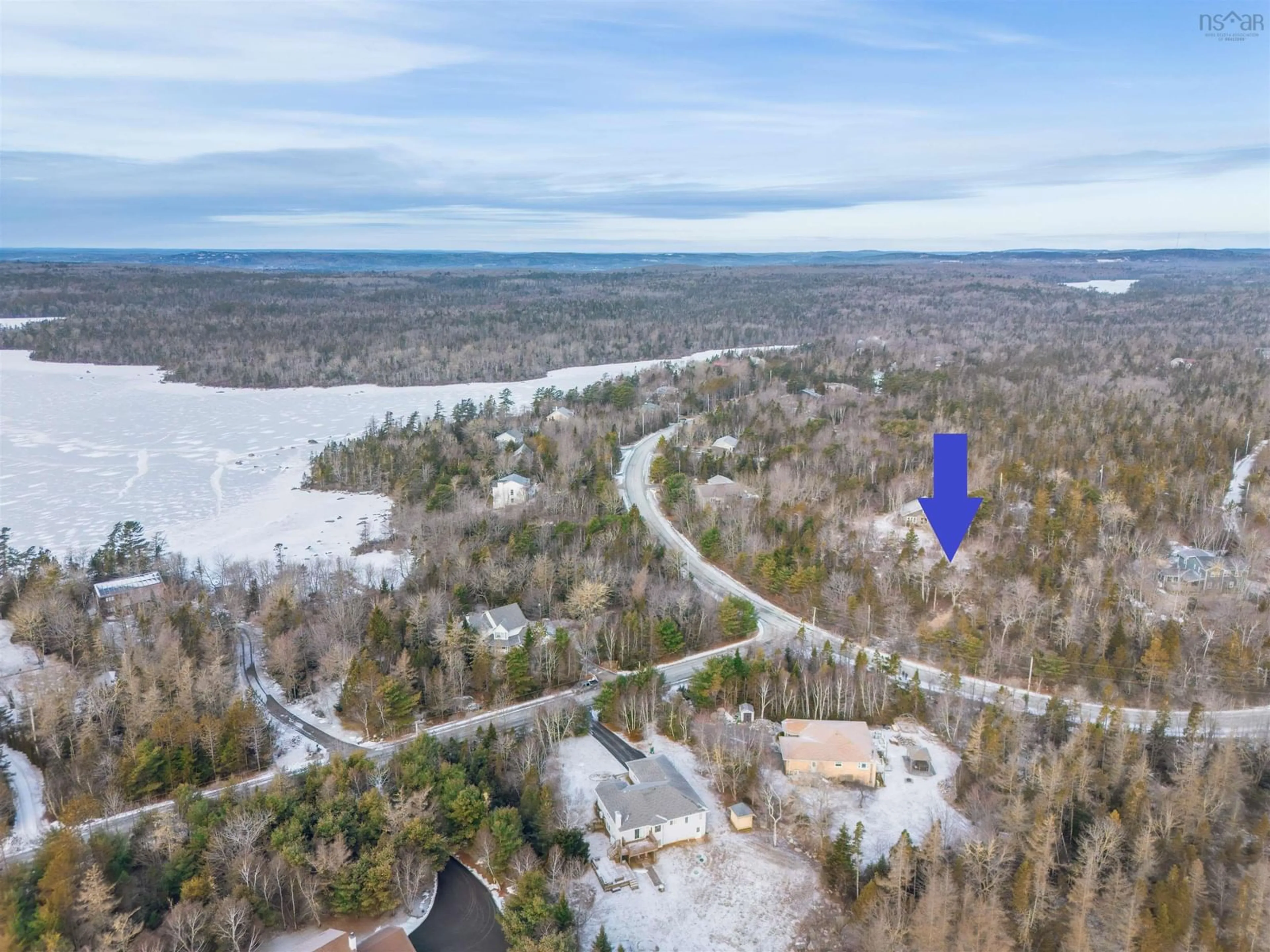 A pic from outside/outdoor area/front of a property/back of a property/a pic from drone, water/lake/river/ocean view for 70 Three Brooks Dr, Hubley Nova Scotia B3Z 1A4