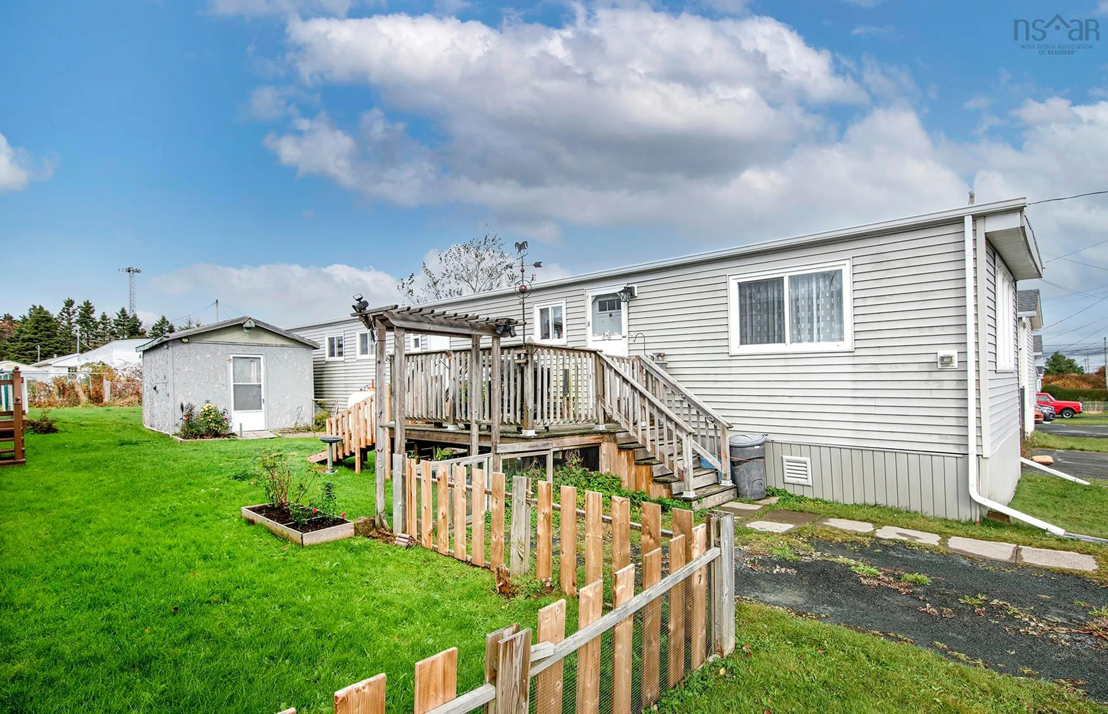 A pic from outside/outdoor area/front of a property/back of a property/a pic from drone, unknown for 36 Birchhill Dr, Eastern Passage Nova Scotia B3G 1C7