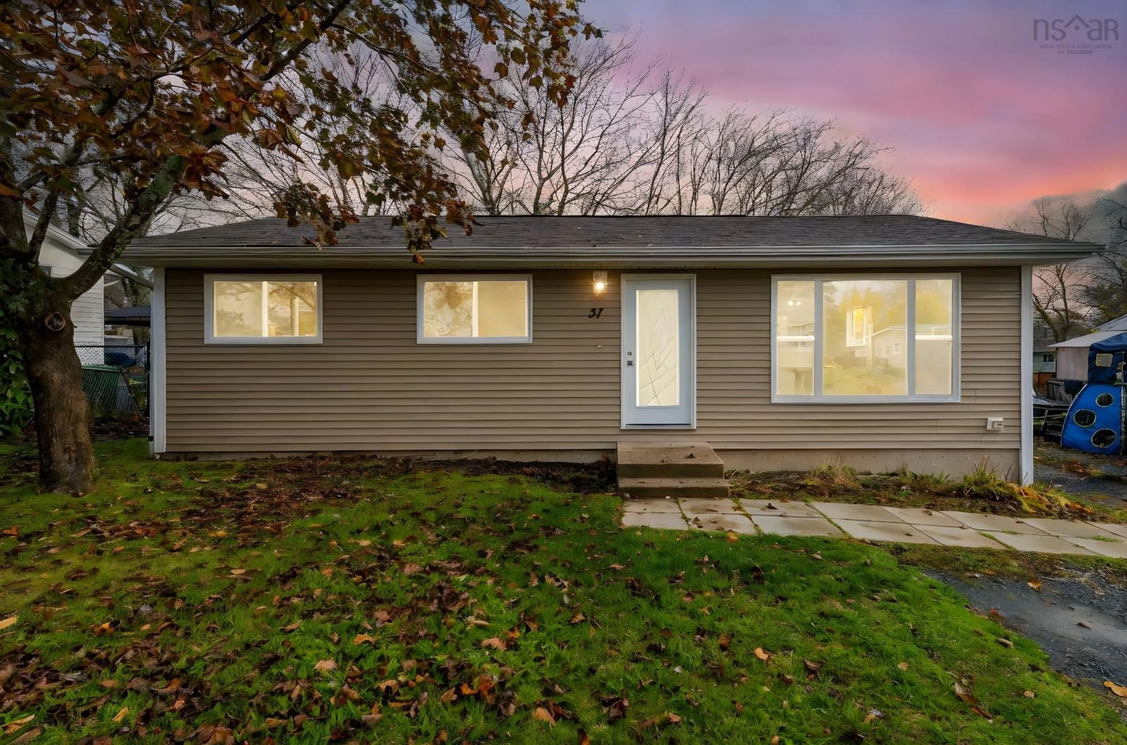 Home with vinyl exterior material, street for 37 Kipling Dr, Lower Sackville Nova Scotia B4C 2X8
