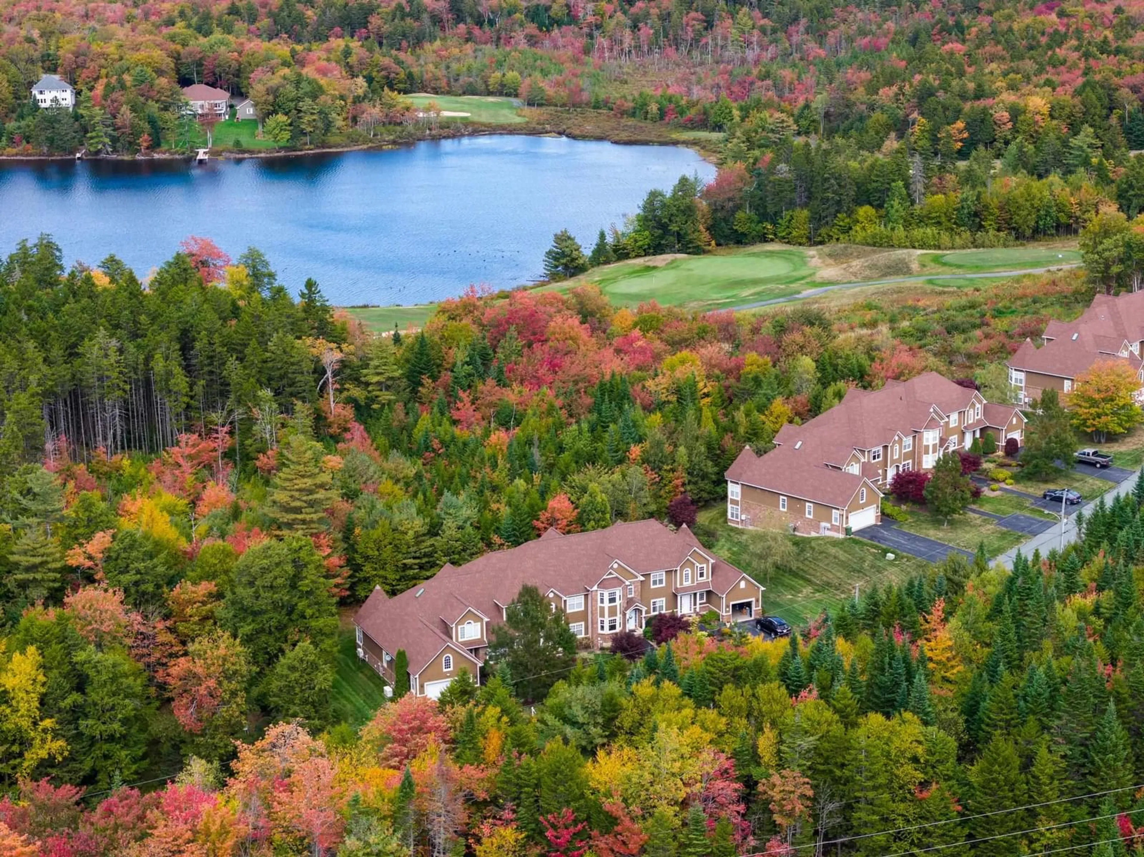 A pic from outside/outdoor area/front of a property/back of a property/a pic from drone, water/lake/river/ocean view for 38 Greenside Lane, Hammonds Plains Nova Scotia B4B 2A1