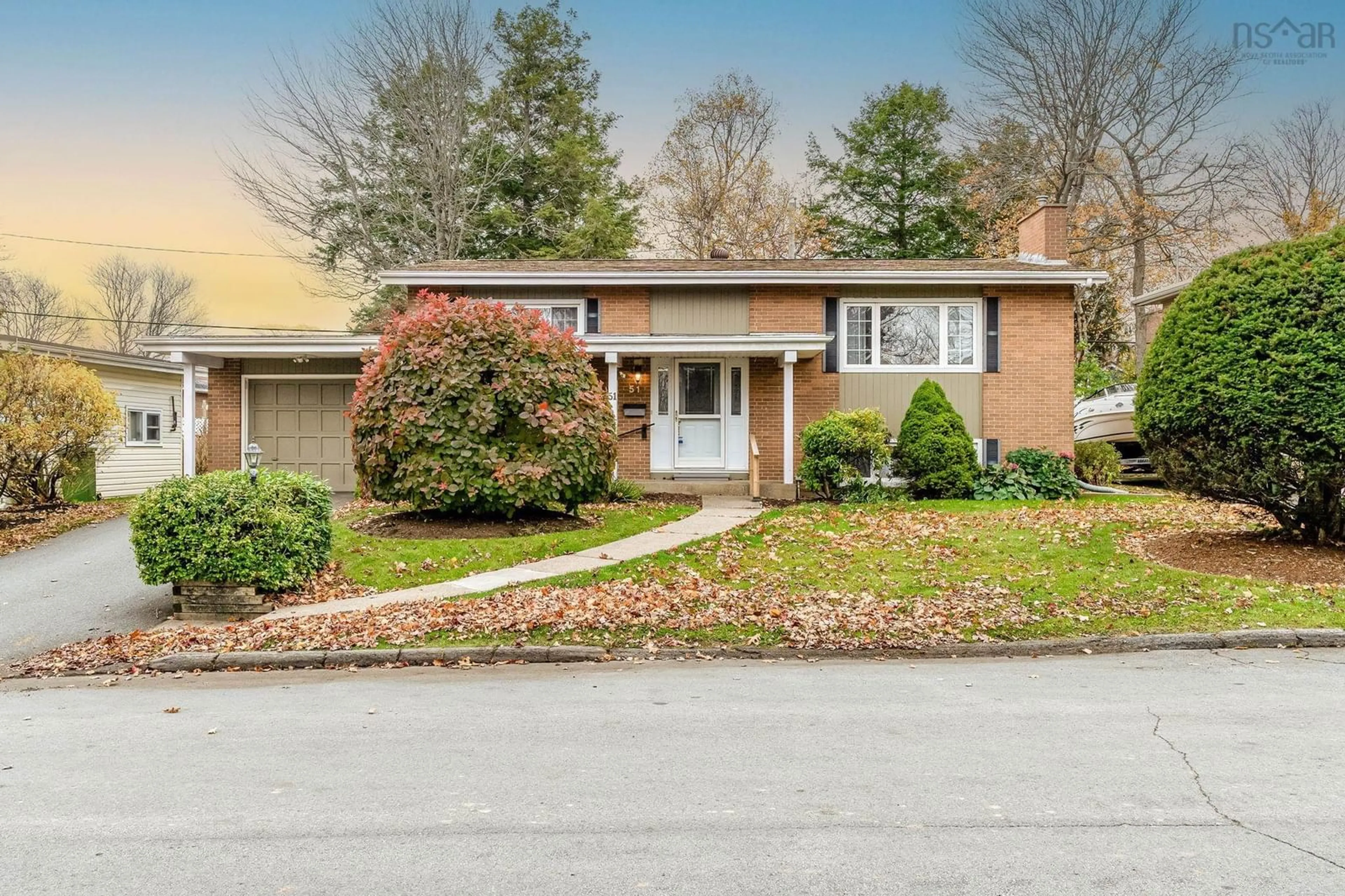 Home with brick exterior material, street for 51 Woodward Crescent, Halifax Nova Scotia B3M 1J6