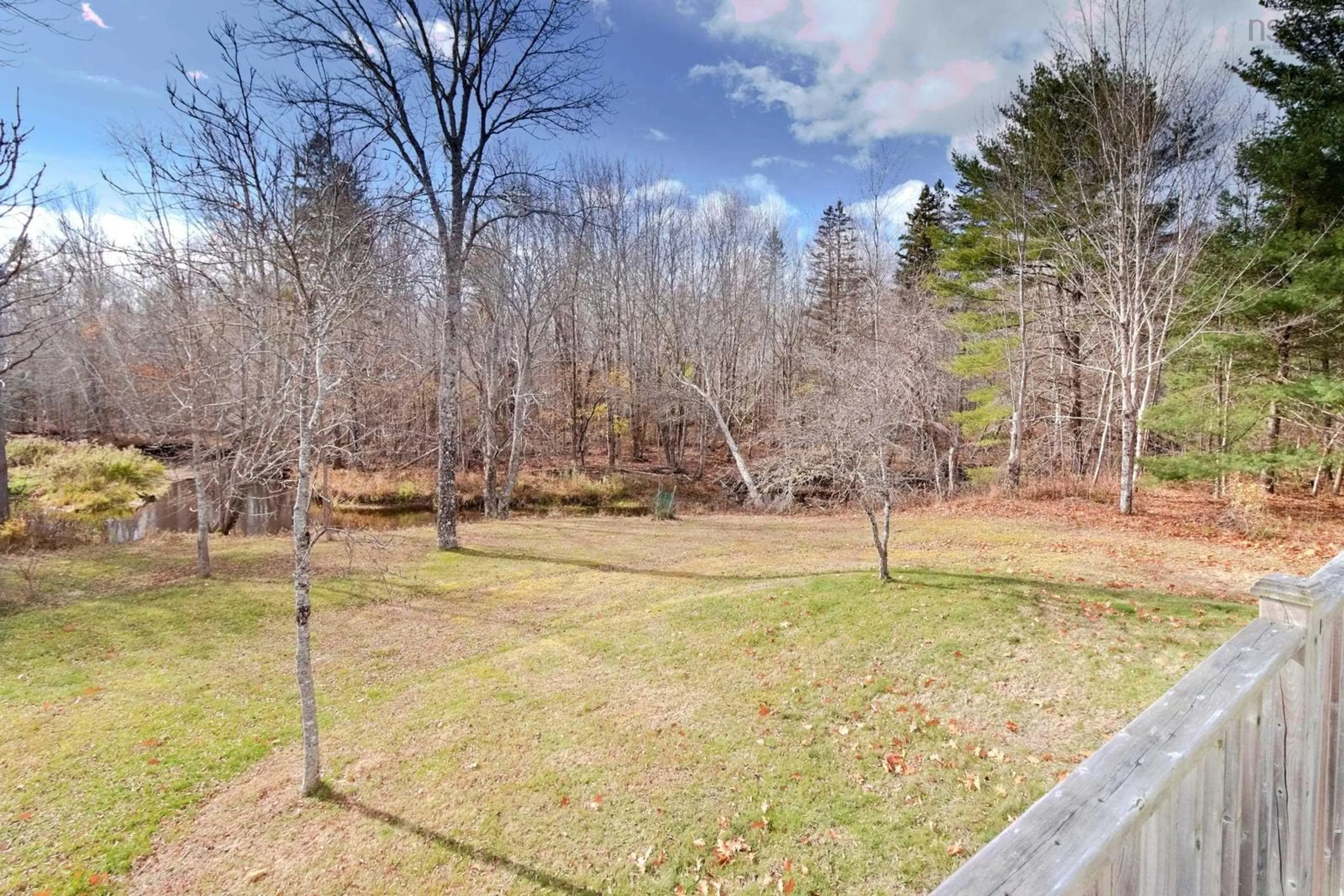 A pic from outside/outdoor area/front of a property/back of a property/a pic from drone, forest/trees view for 11 Willow Ave, Meadowvale Nova Scotia B0P 1R0