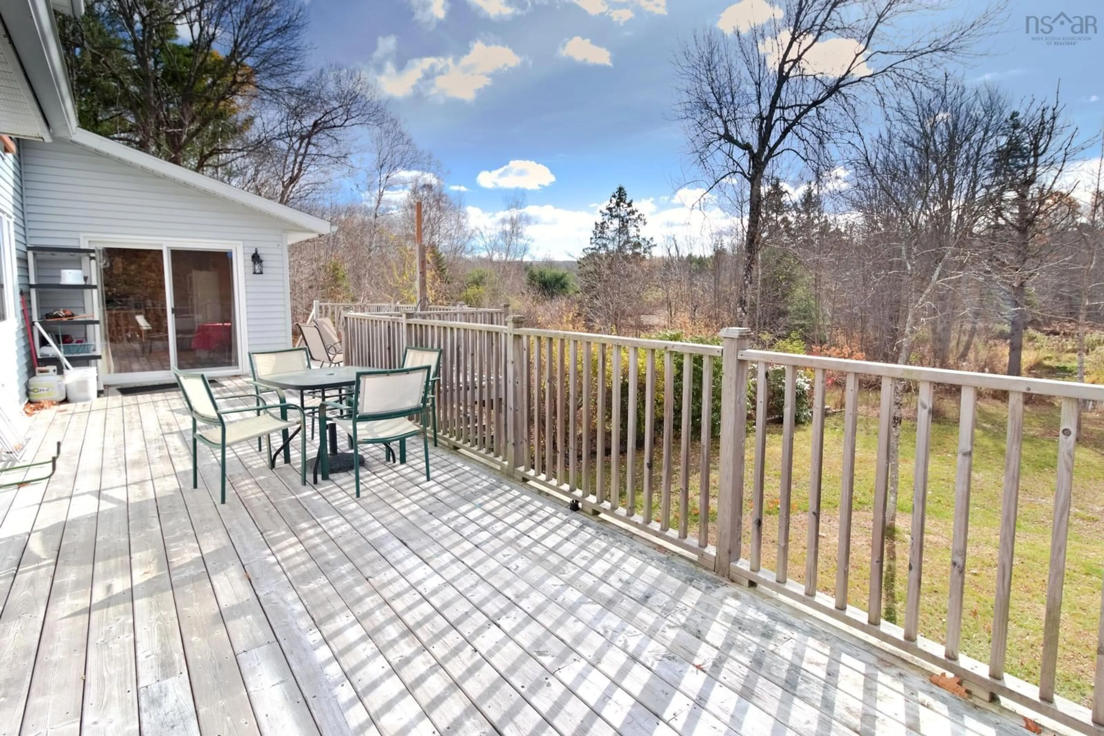 Patio, water/lake/river/ocean view for 11 Willow Ave, Meadowvale Nova Scotia B0P 1R0