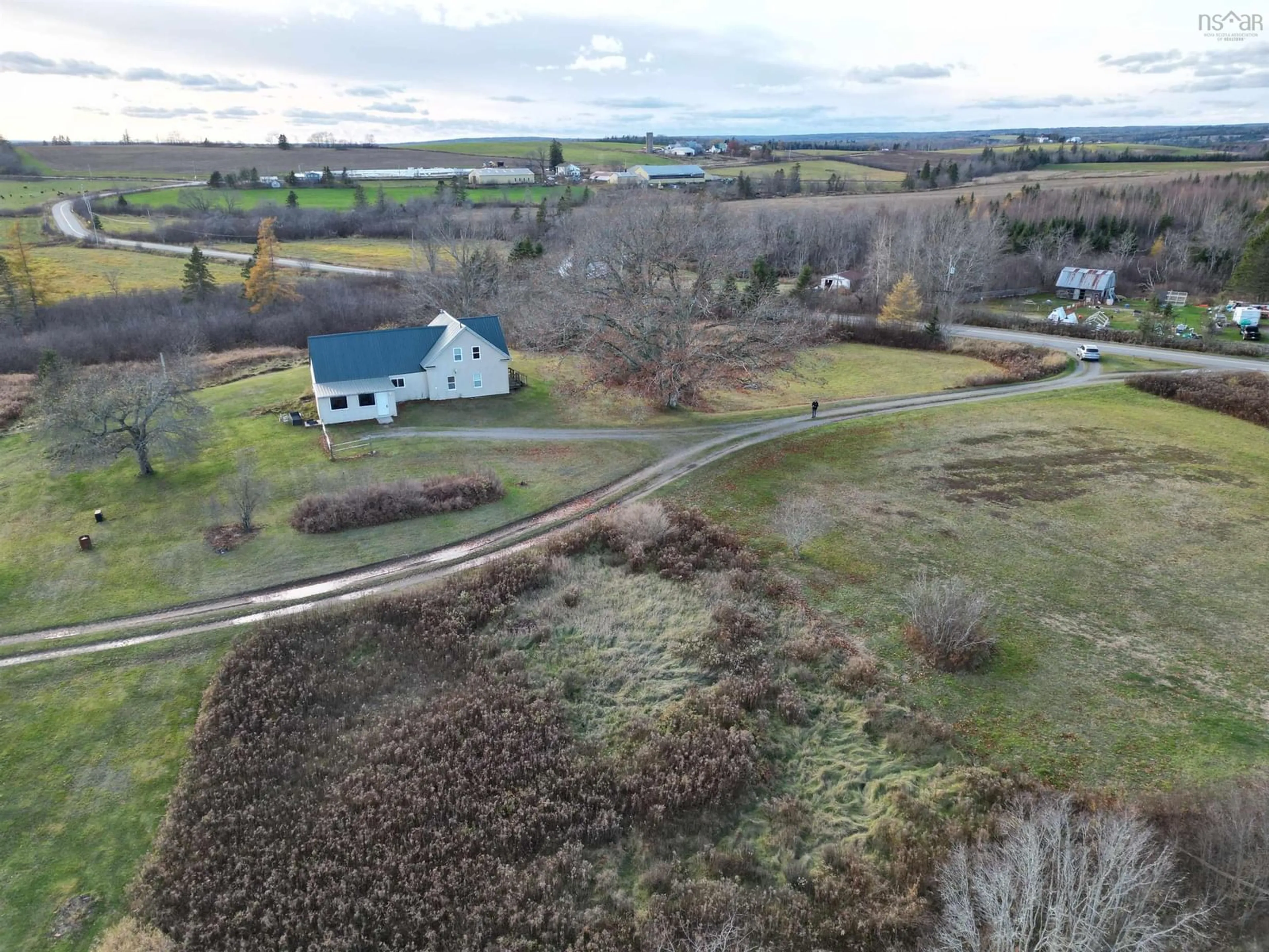 A pic from outside/outdoor area/front of a property/back of a property/a pic from drone, unknown for 836 Higginsville Rd, Brookvale Nova Scotia B0N 1X0