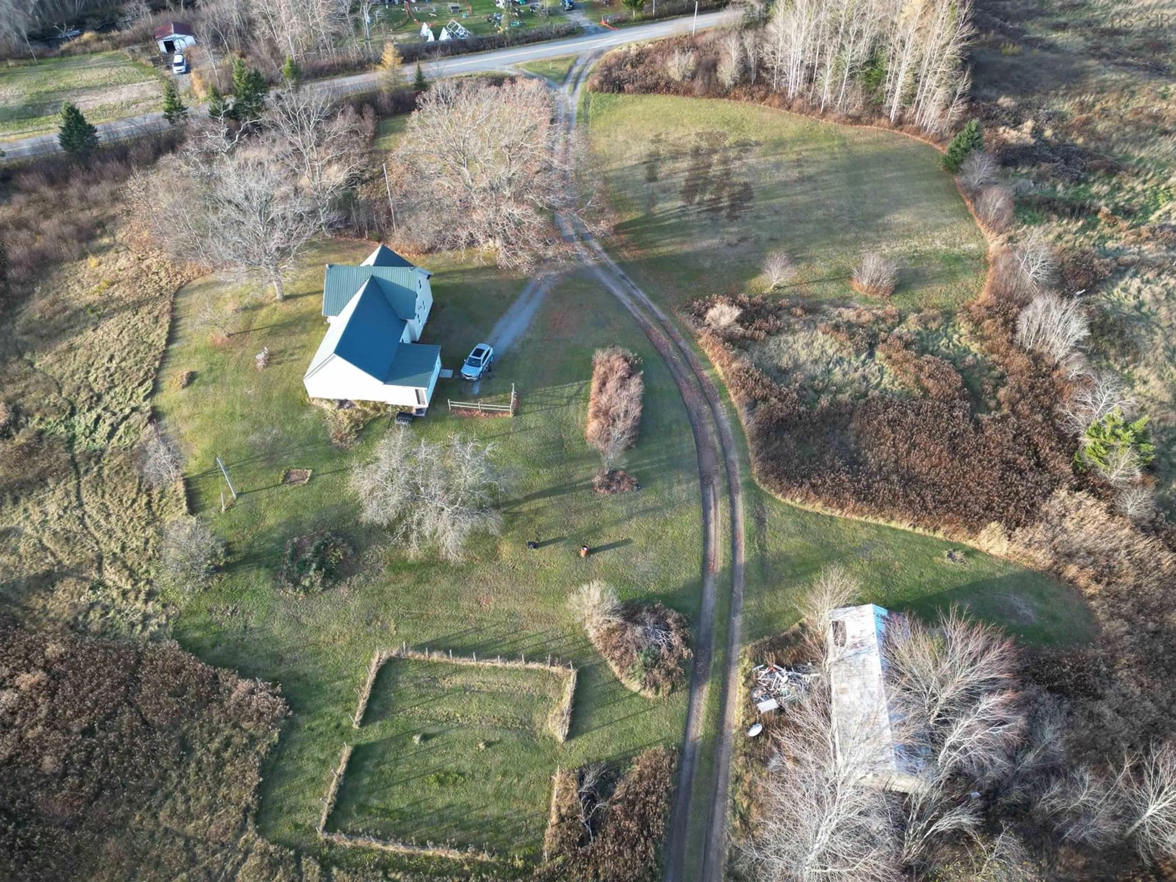 A pic from outside/outdoor area/front of a property/back of a property/a pic from drone, street for 836 Higginsville Rd, Brookvale Nova Scotia B0N 1X0