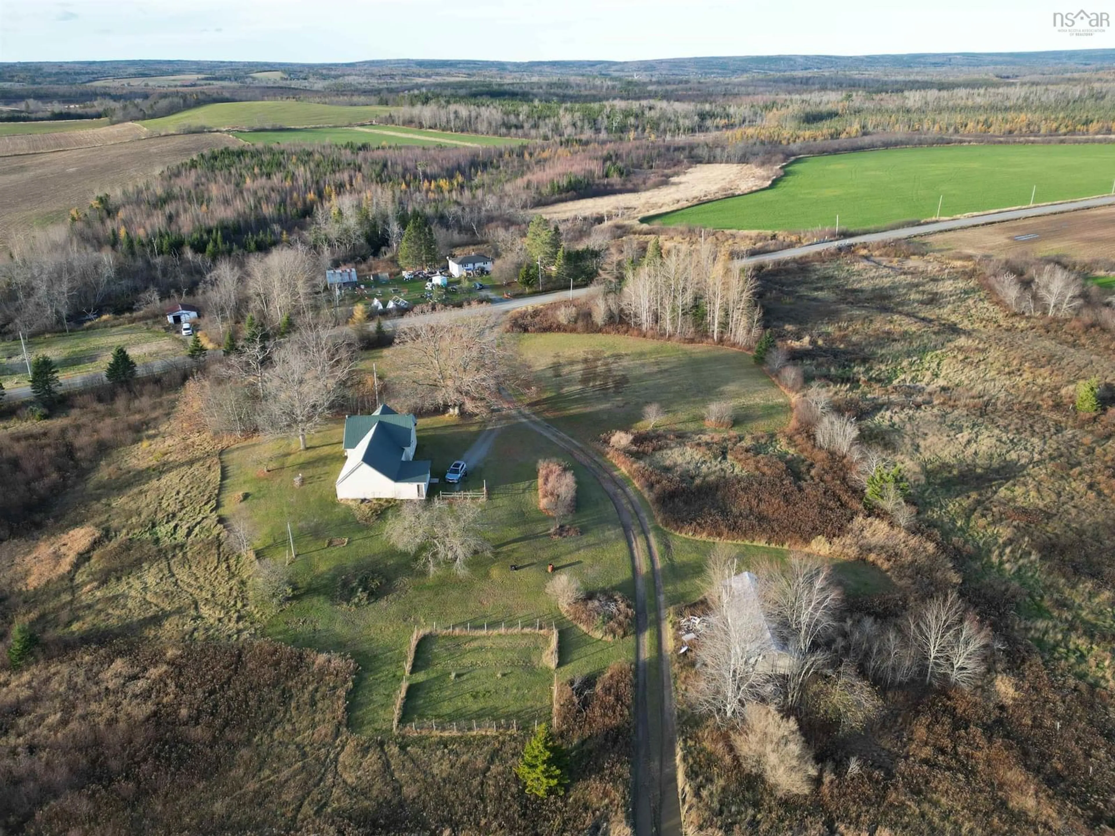 A pic from outside/outdoor area/front of a property/back of a property/a pic from drone, unknown for 836 Higginsville Rd, Brookvale Nova Scotia B0N 1X0