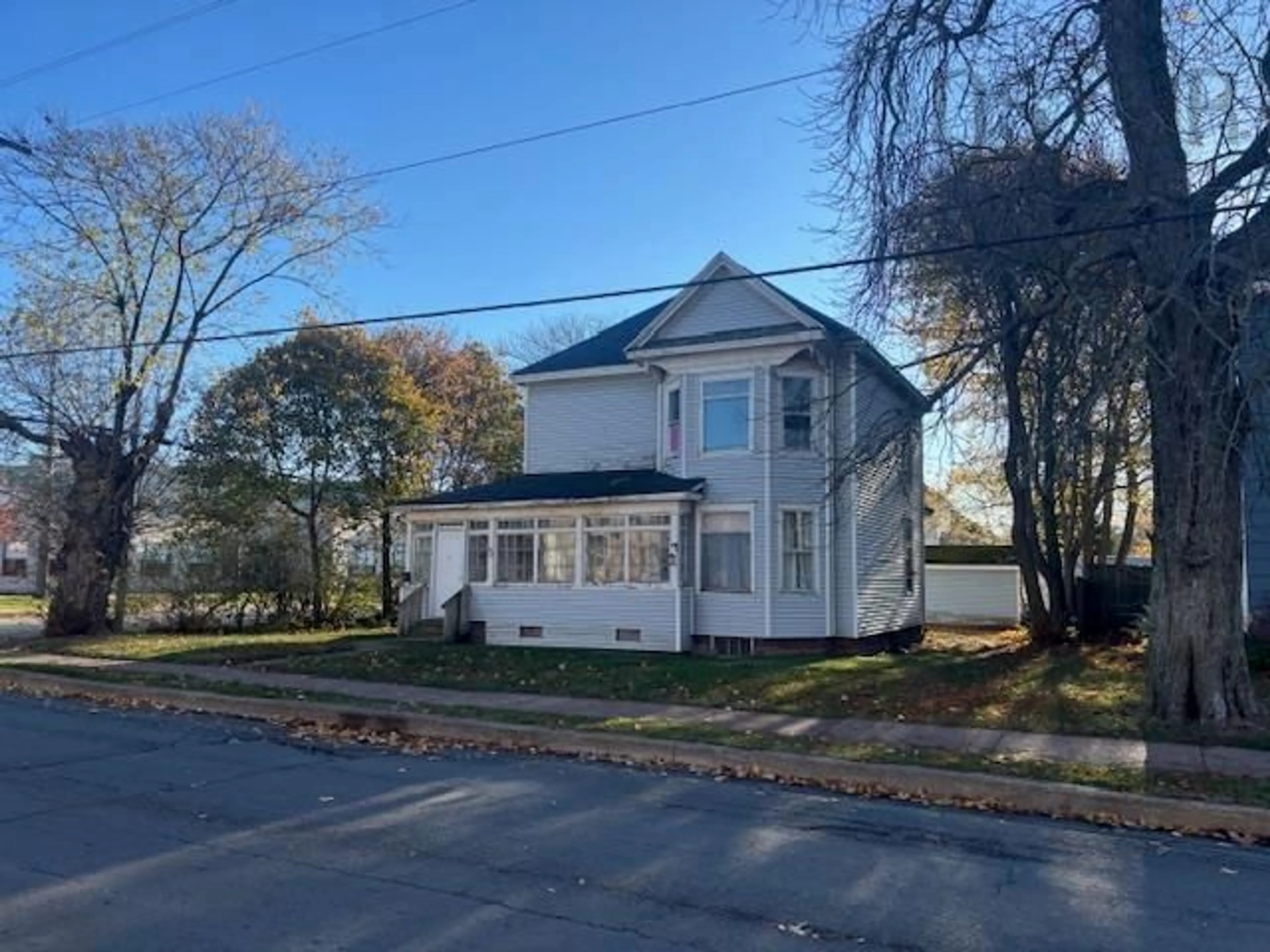 A pic from outside/outdoor area/front of a property/back of a property/a pic from drone, street for 53 Spring St, Amherst Nova Scotia B4H 1S3