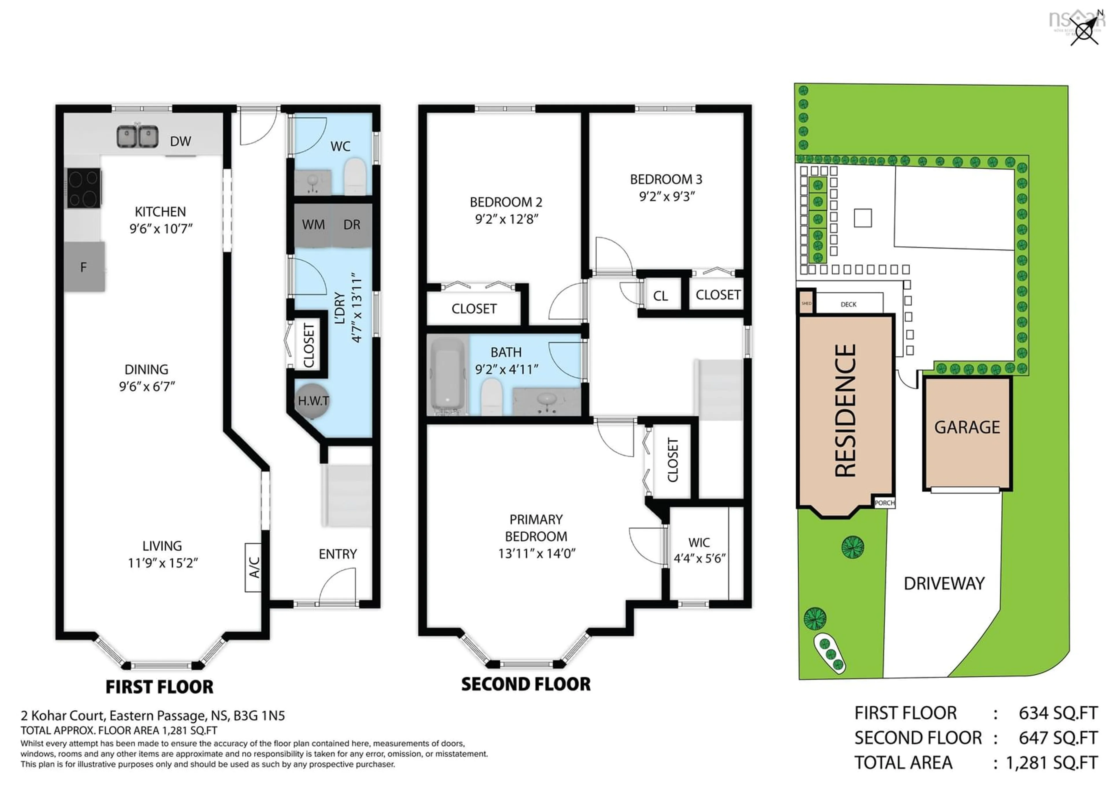 Floor plan for 2 Kohar Crt, Eastern Passage Nova Scotia B2N 1N5