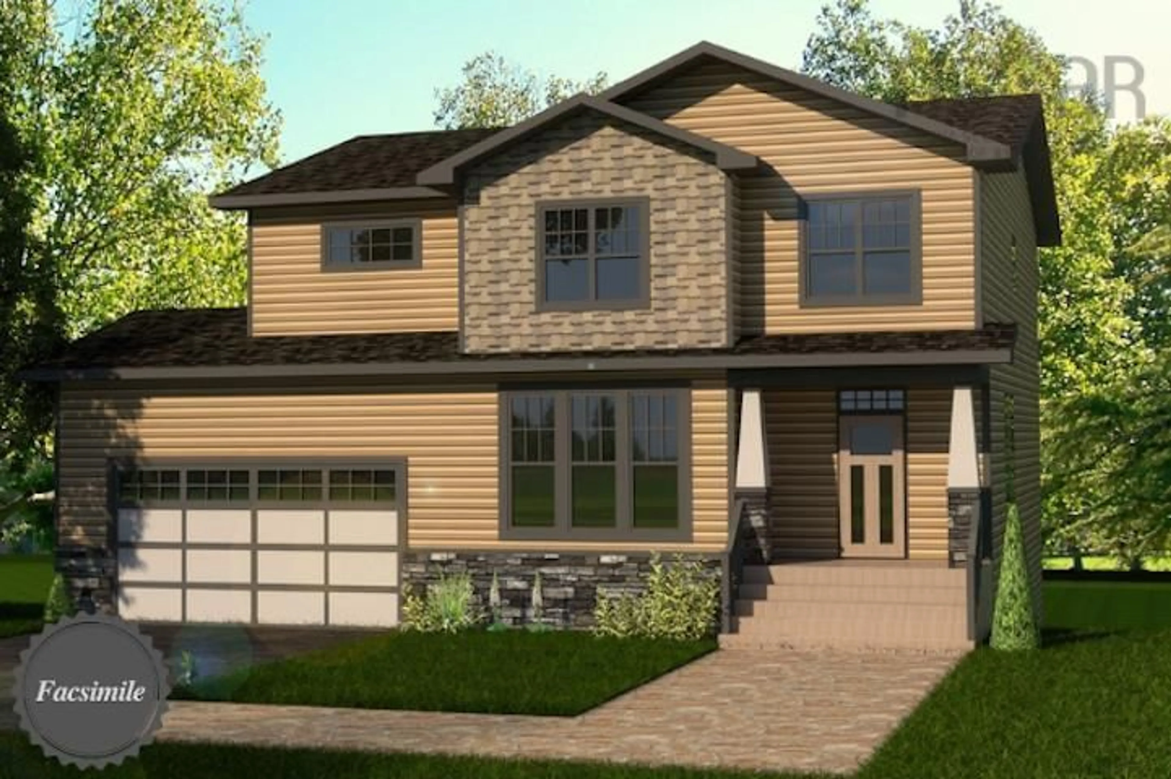 Home with brick exterior material, street for 39 Blackbird Lane #Lot 5057, Middle Sackville Nova Scotia B0N 1Z0