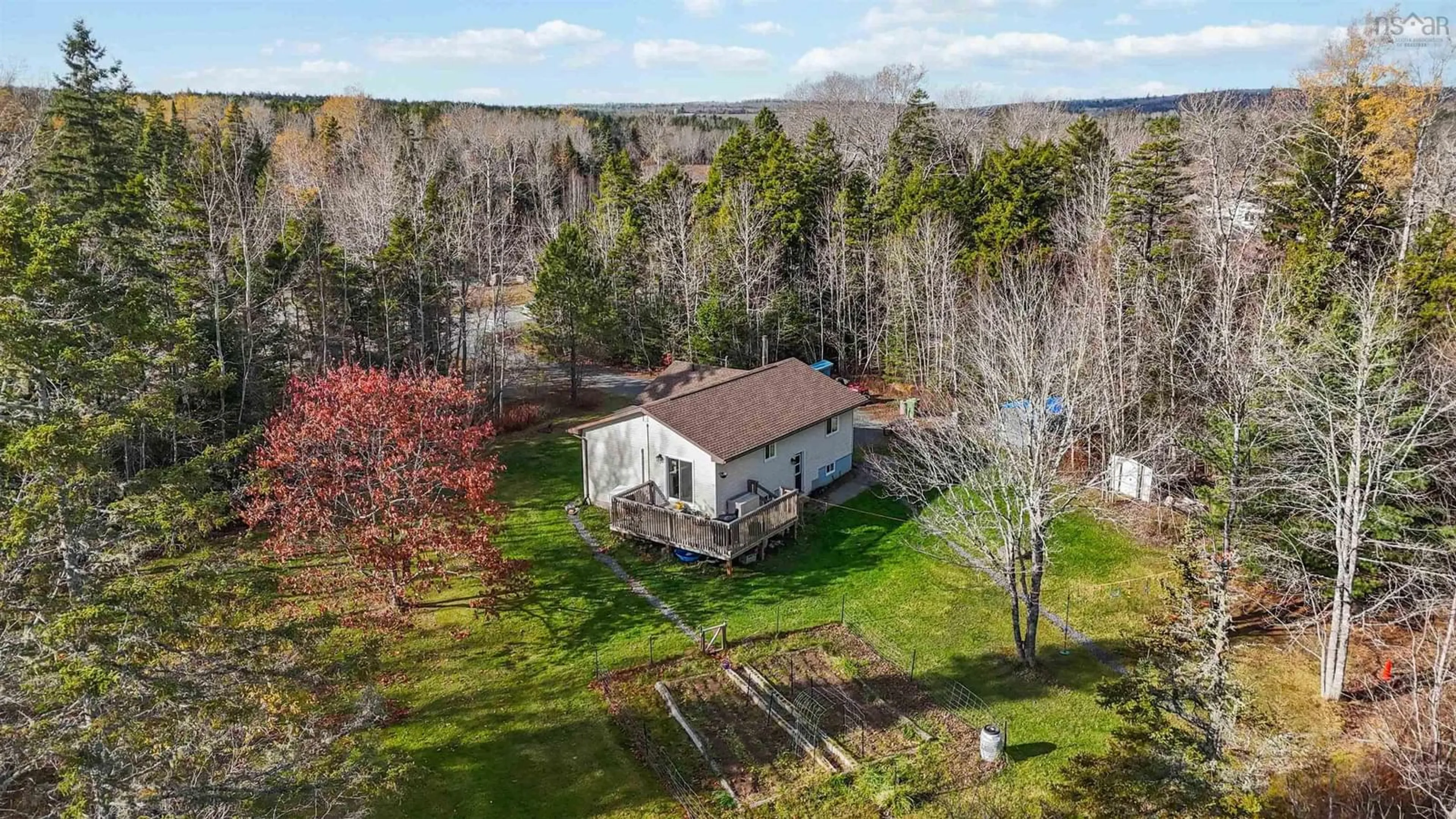 A pic from outside/outdoor area/front of a property/back of a property/a pic from drone, water/lake/river/ocean view for 3100 Highway 354, Upper Rawdon Nova Scotia B0N 2N0