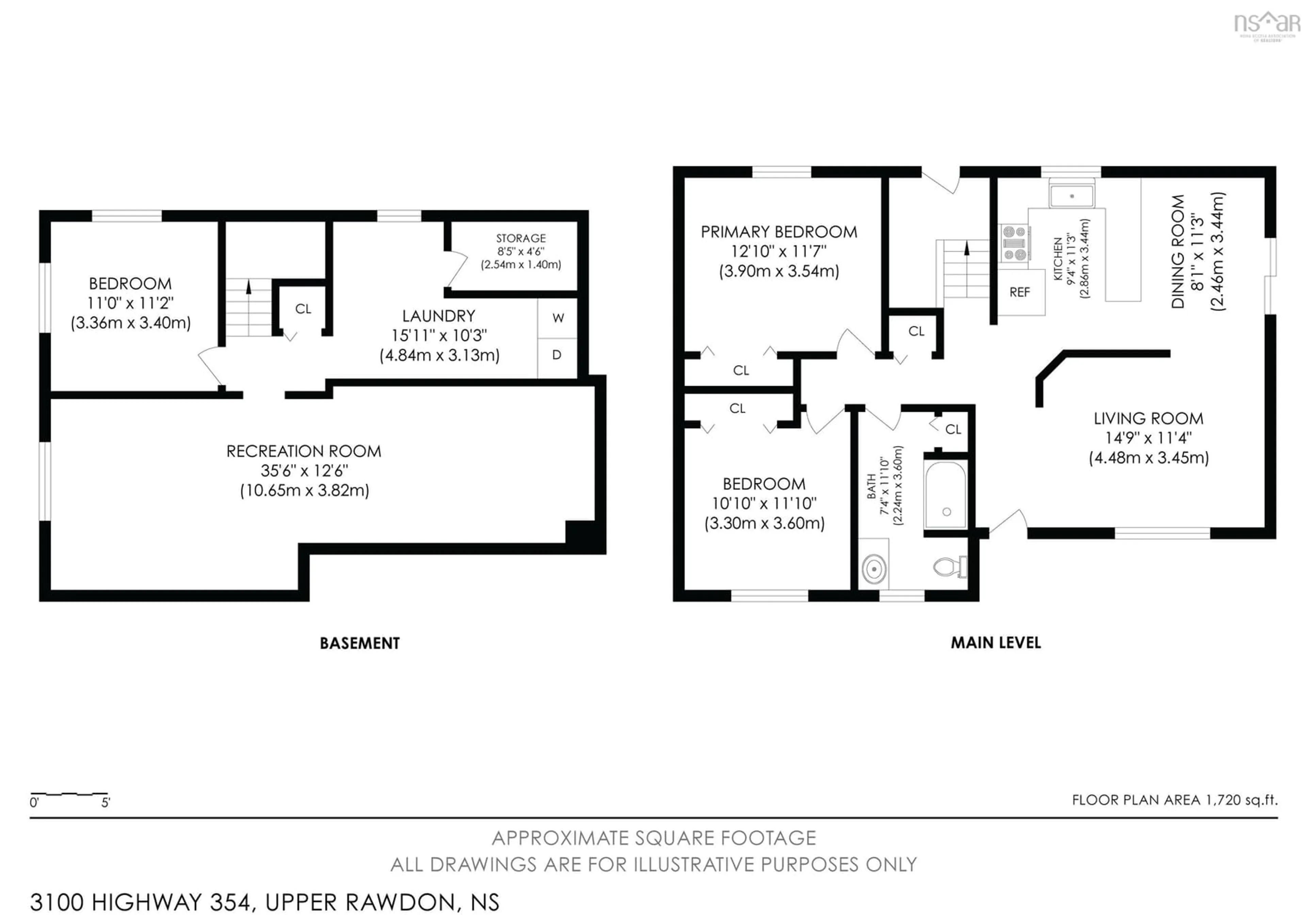 Floor plan for 3100 Highway 354, Upper Rawdon Nova Scotia B0N 2N0