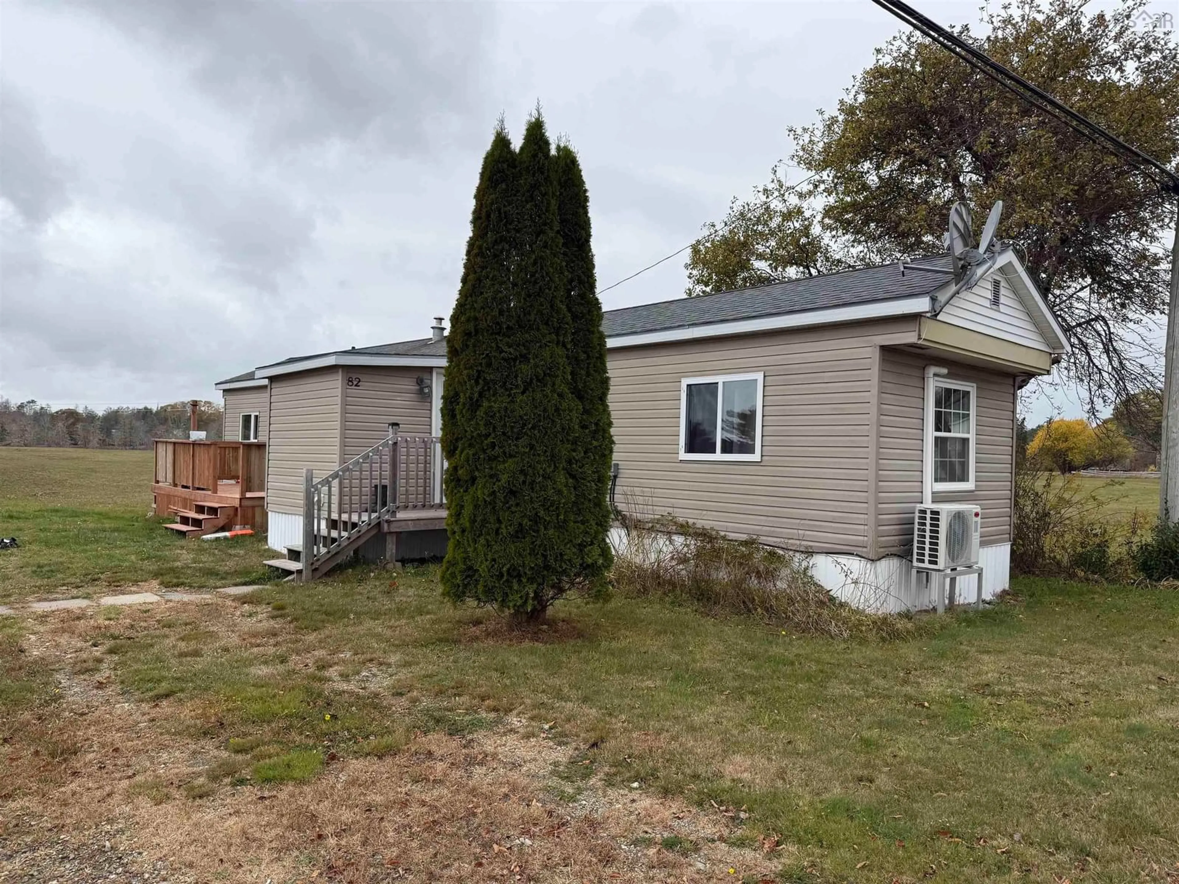 A pic from outside/outdoor area/front of a property/back of a property/a pic from drone, unknown for 82 Port Clyde Rd, Clyde River Nova Scotia B0W 1E0