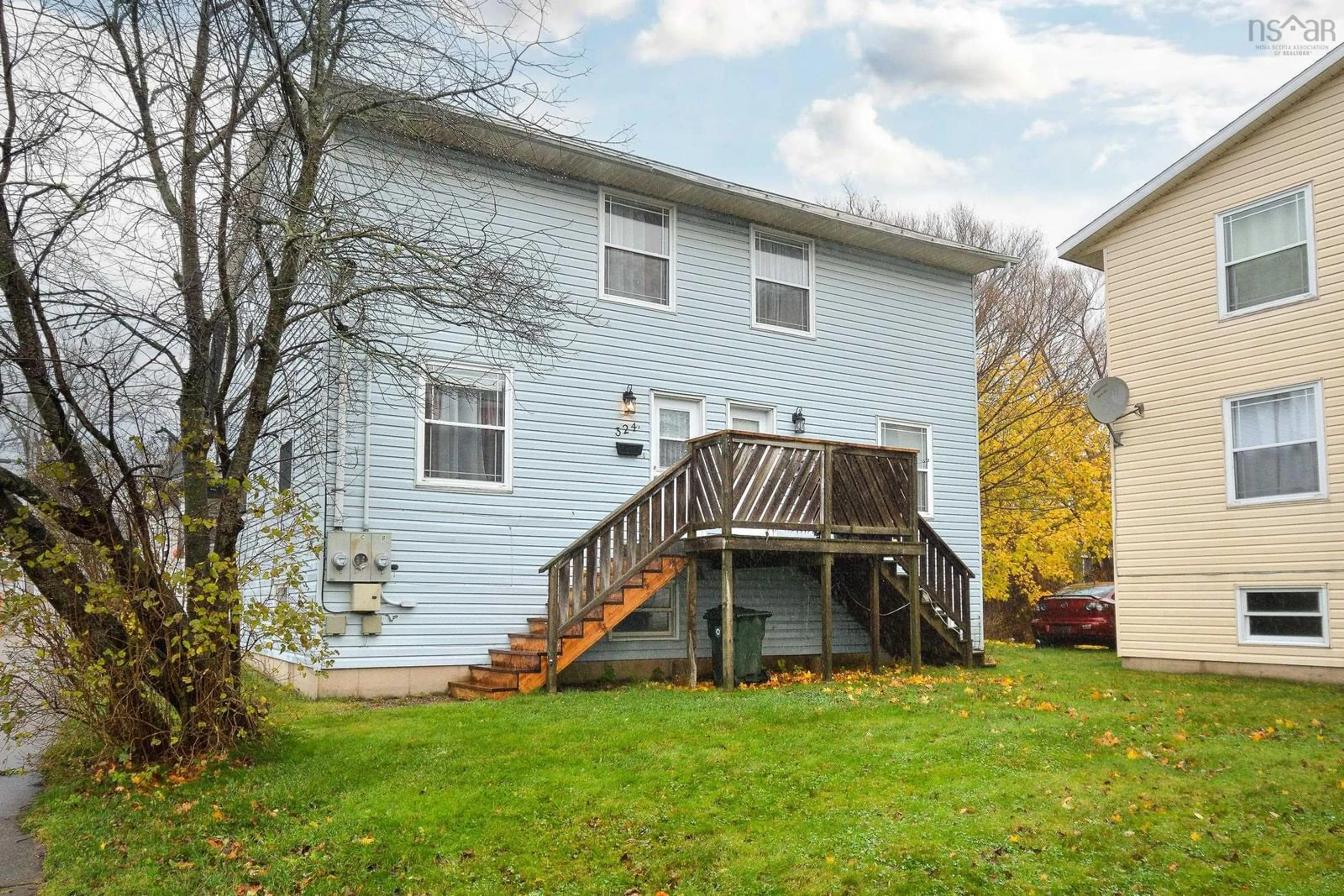 Home with vinyl exterior material, street for 318 Townsend St, Sydney Nova Scotia B1P 5G2