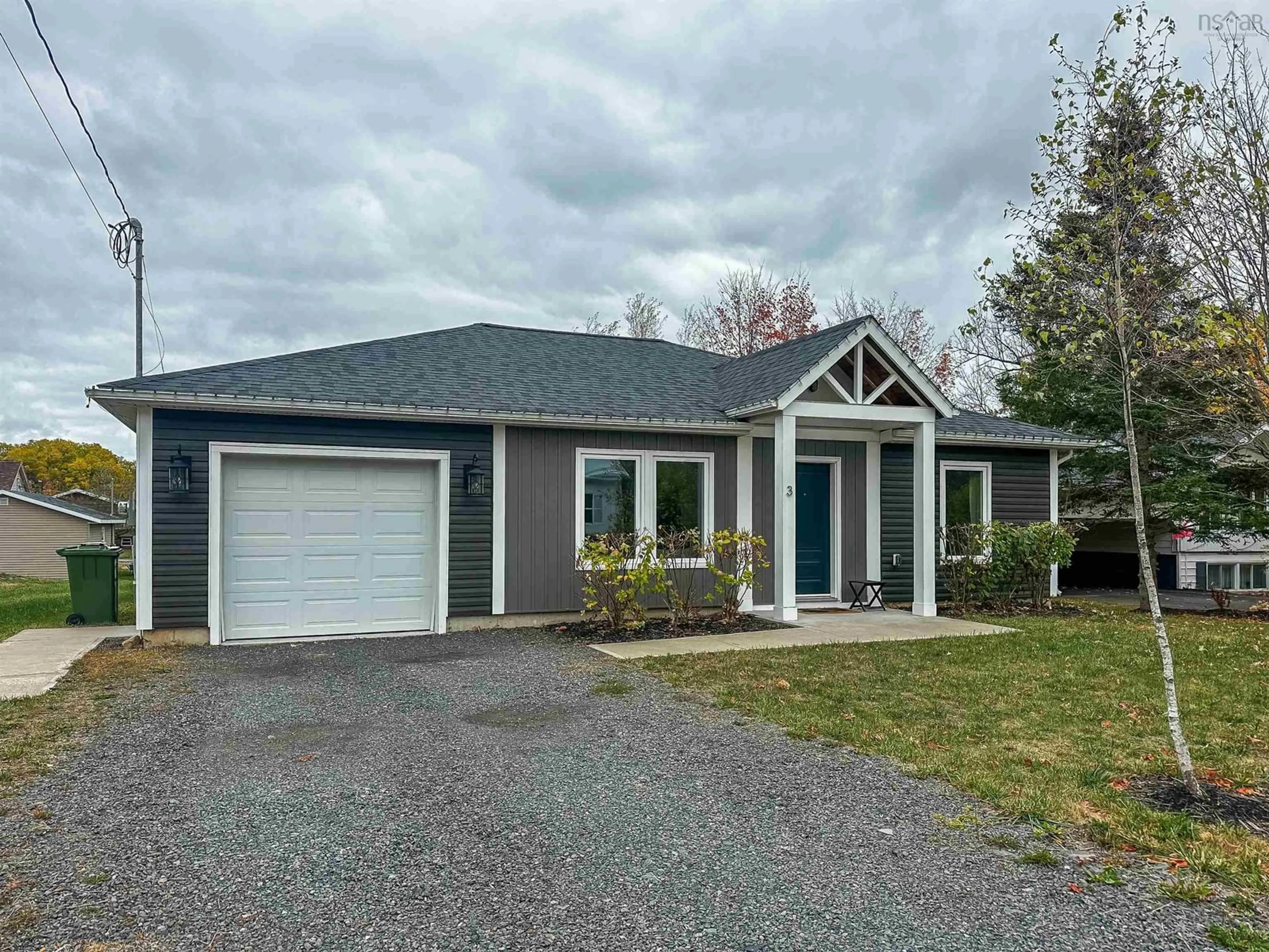 Home with vinyl exterior material, street for 3 Autumn Dr, Berwick Nova Scotia B0P 1E0