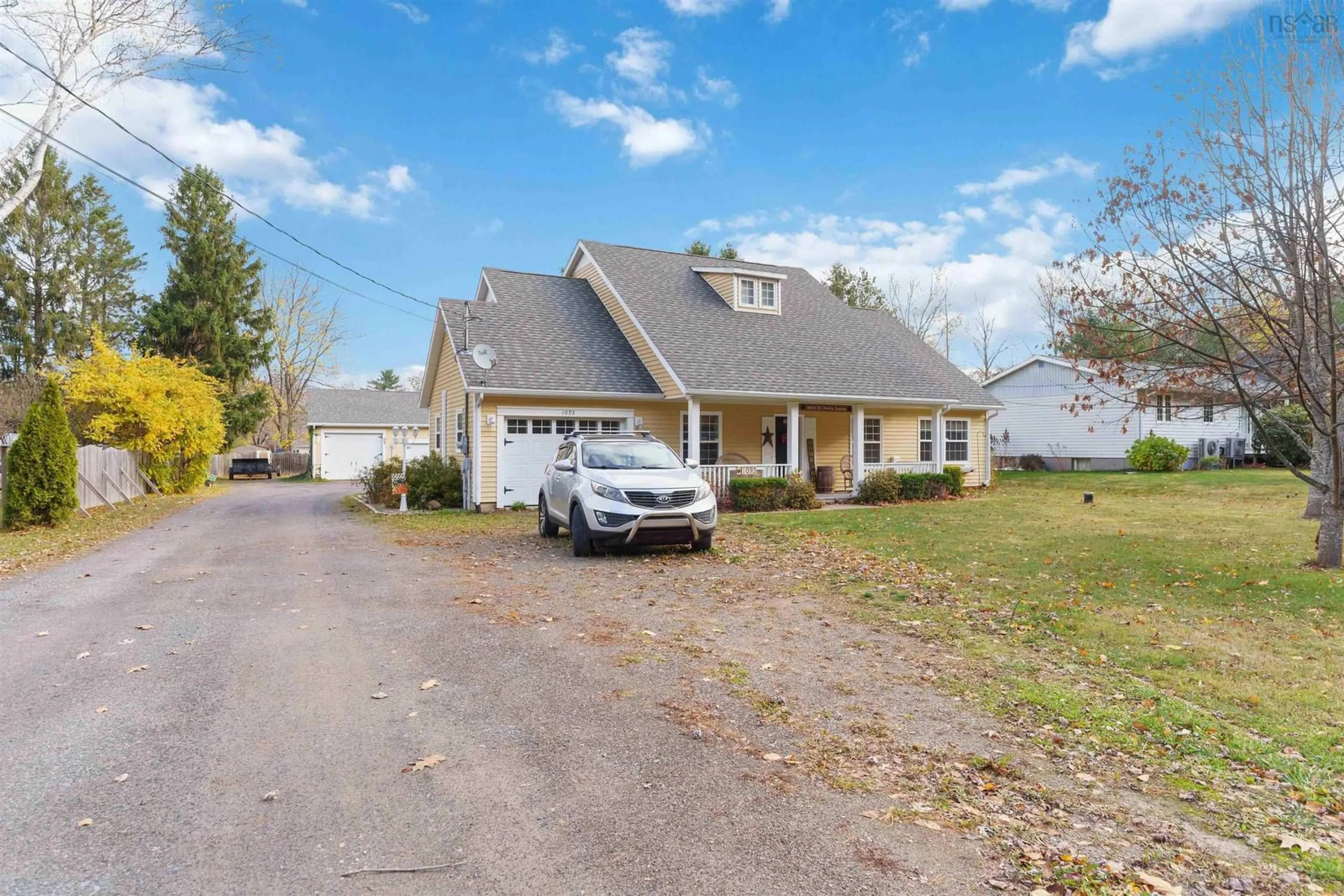 A pic from outside/outdoor area/front of a property/back of a property/a pic from drone, street for 1093 Sherman Belcher Rd, Centreville Nova Scotia B0P 1J0