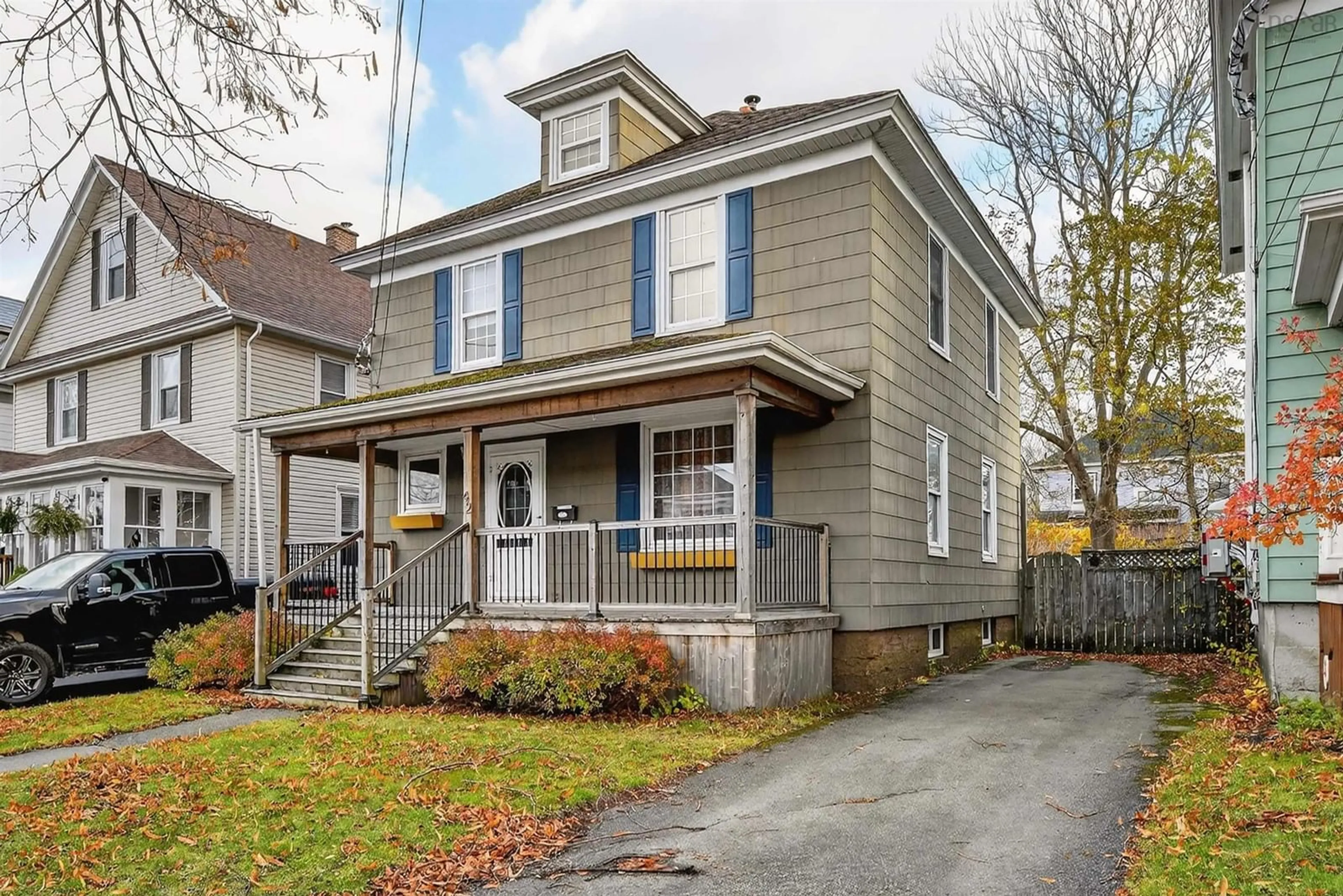 Home with vinyl exterior material, street for 42 Lorway, Sydney Nova Scotia B1P 4Z2