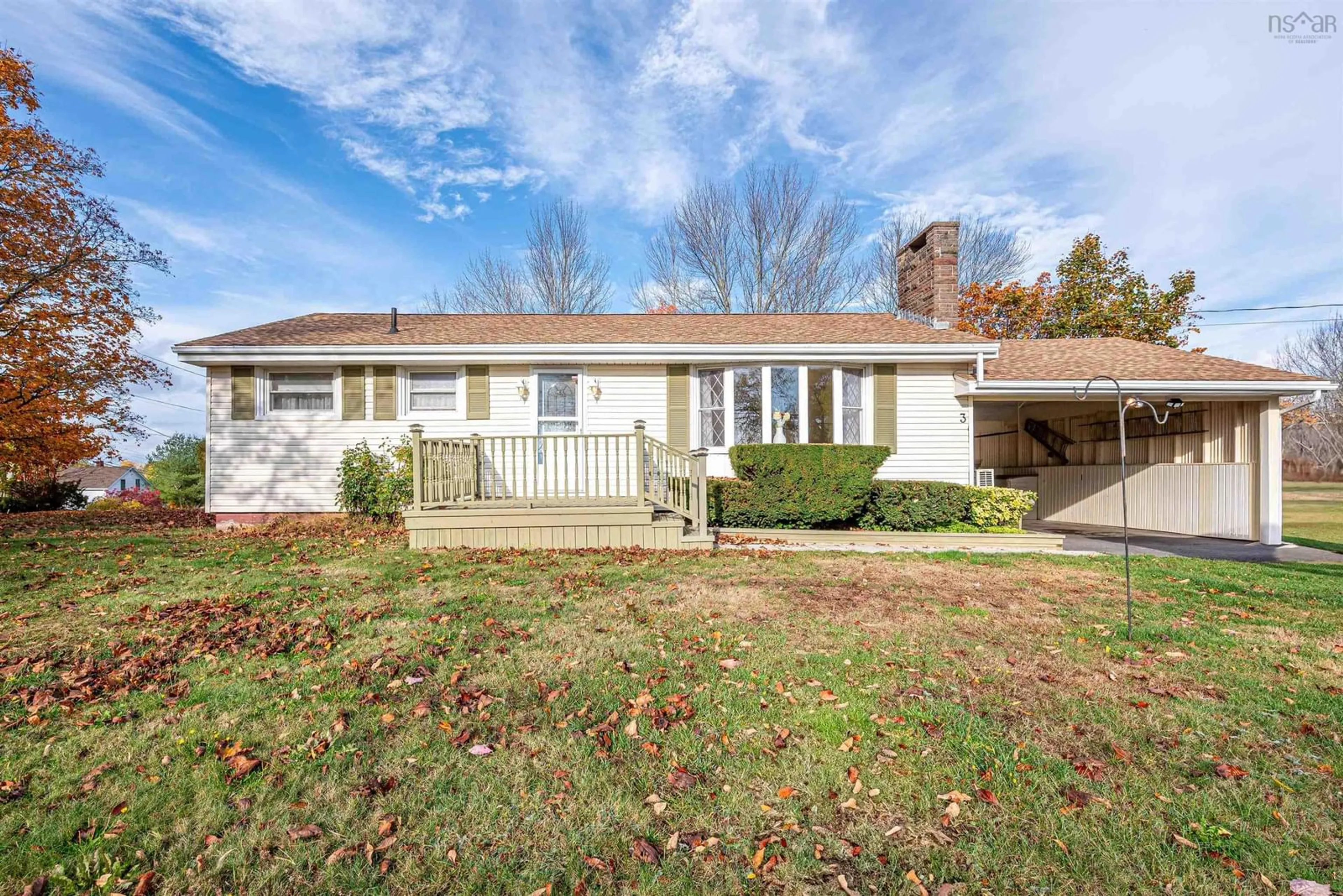 Home with vinyl exterior material, street for 3 Pemberton Ave, Garlands Crossing Nova Scotia B0N 2T0